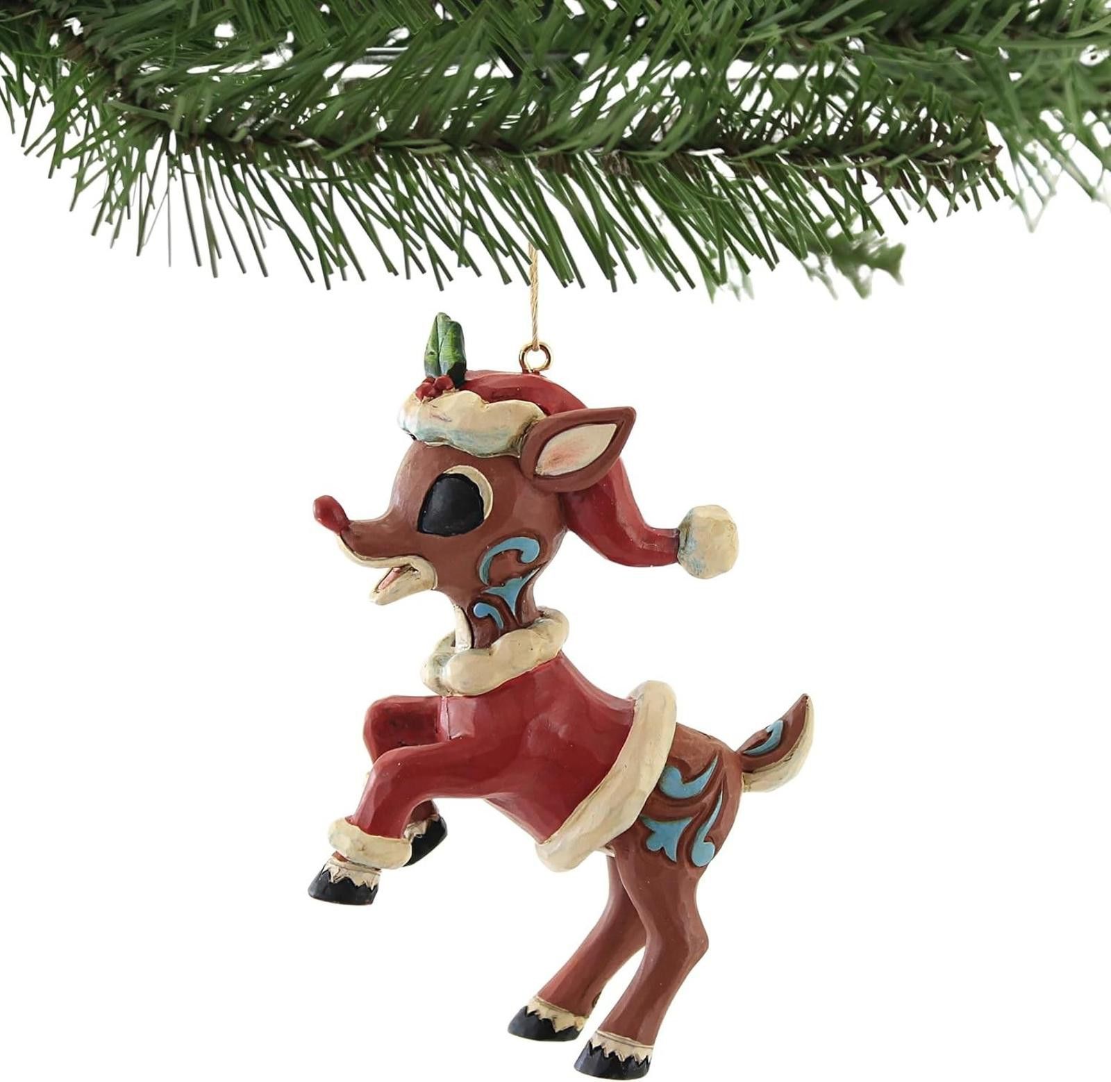 Designer Rudolph The Red-Nosed Reindeer in Santa Suit Ornament NEW Size ONE SIZE - 2 Thumbnail