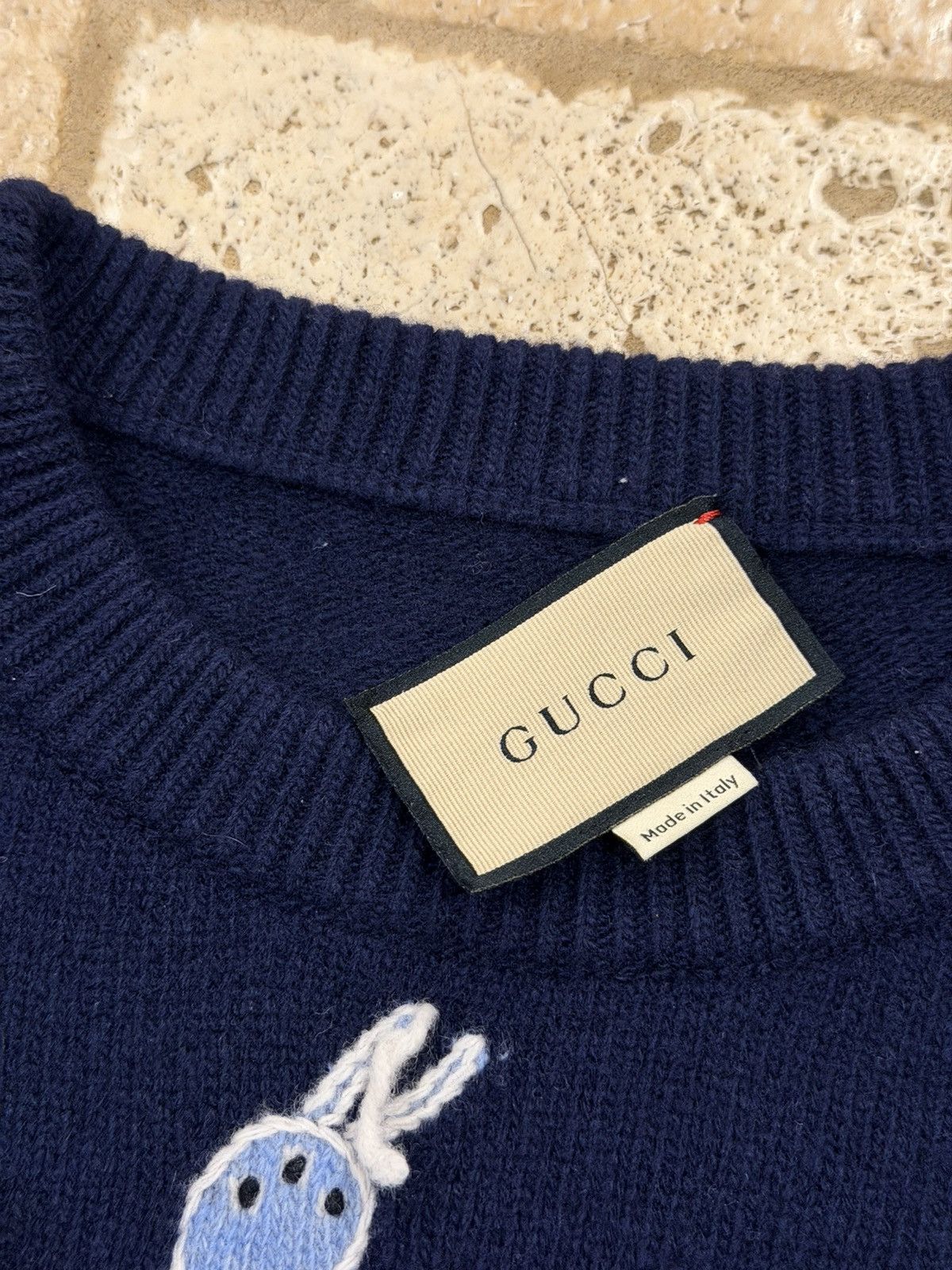 Gucci Gucci SS21 Navy Freya Hartas Edition 'Eschatology' Sweater Size US XXL / EU 58 / 5 - 9 Thumbnail