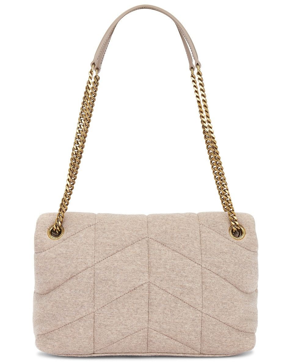 Saint Laurent Paris o1b1hav110225 Size: OS / Small Puffer Chain Bag in Beige Size ONE SIZE - 3 Thumbnail