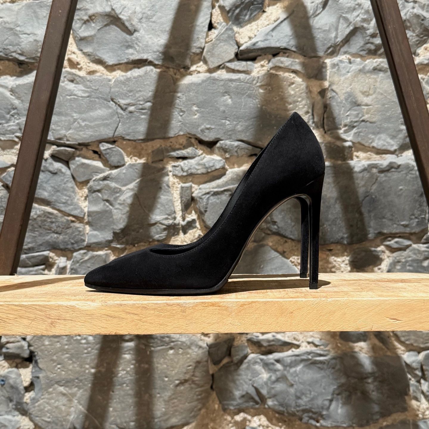 Saint Laurent Paris Saint Laurent Black Suede Paris 100 Pumps Size US 6 / IT 36 - 5 Thumbnail