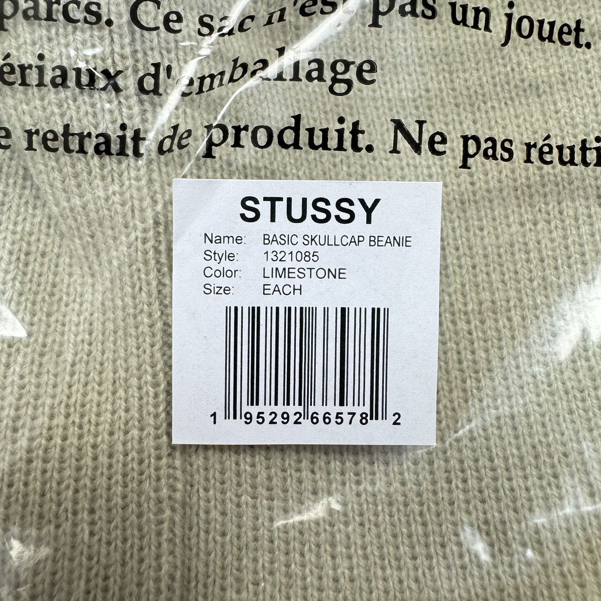 Stussy Stussy Basic Skullcap Beanie Limestone Natural Size ONE SIZE - 7 Thumbnail