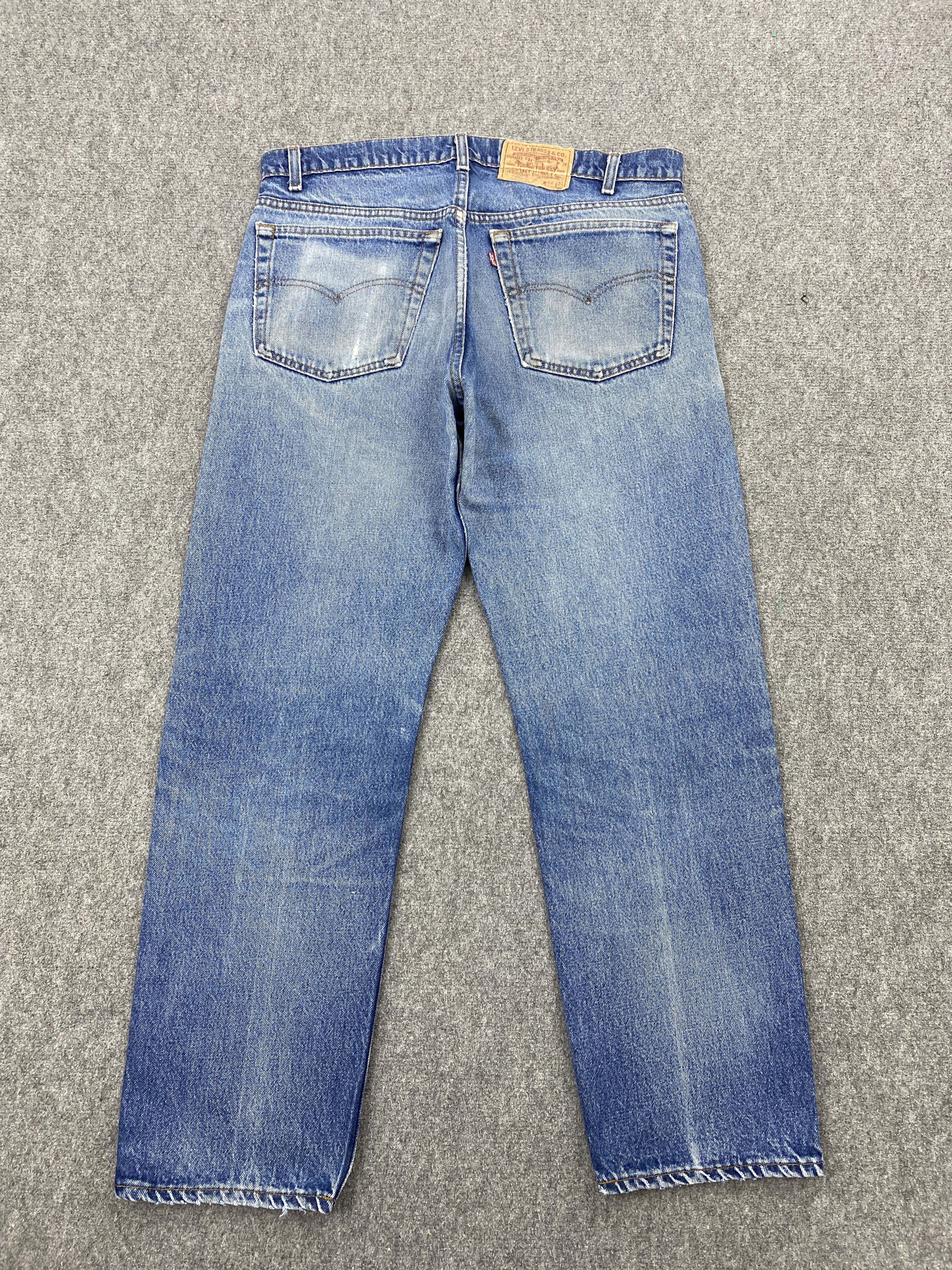 Levi's × Vintage Vintage 80s Levi's 505 Faded Blue Denim Jeans Size US 36 / EU 52 - 3 Thumbnail