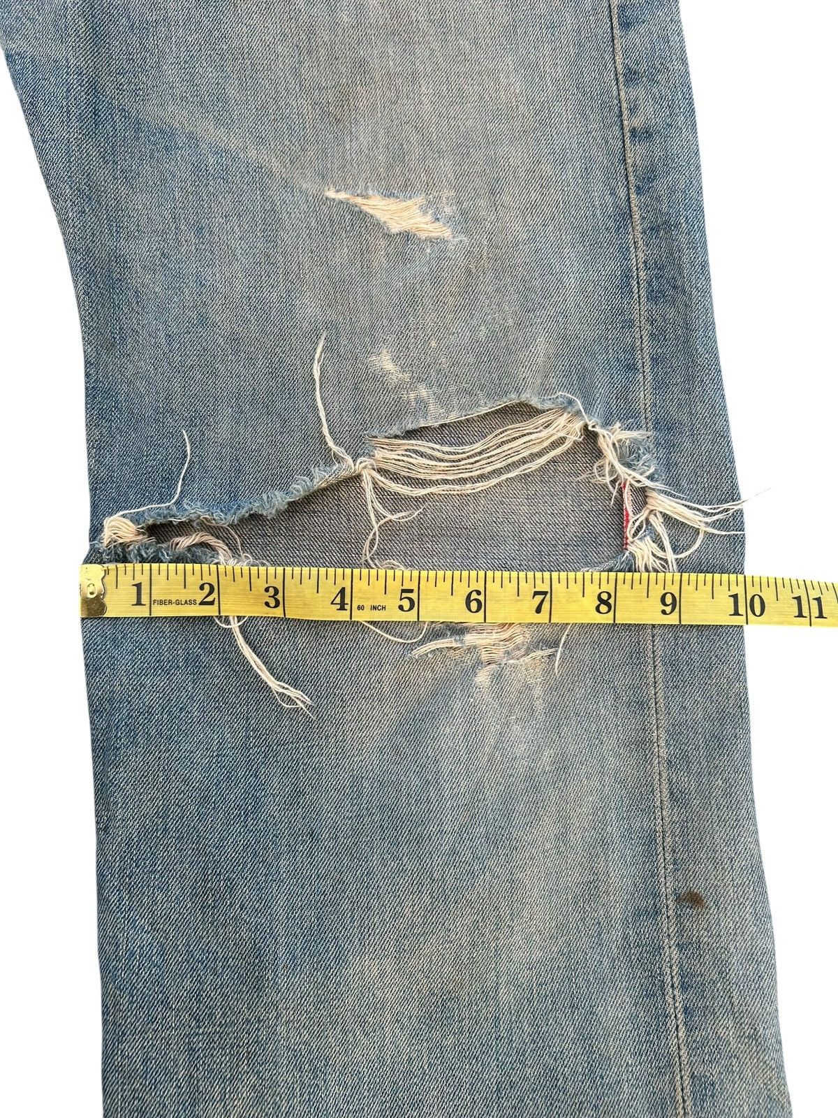 Edwin × Kapital × Vintage Vintage Edwin 505 Selvedge Baggy Distressed Denim Jeans Size US 31 - 20 Thumbnail