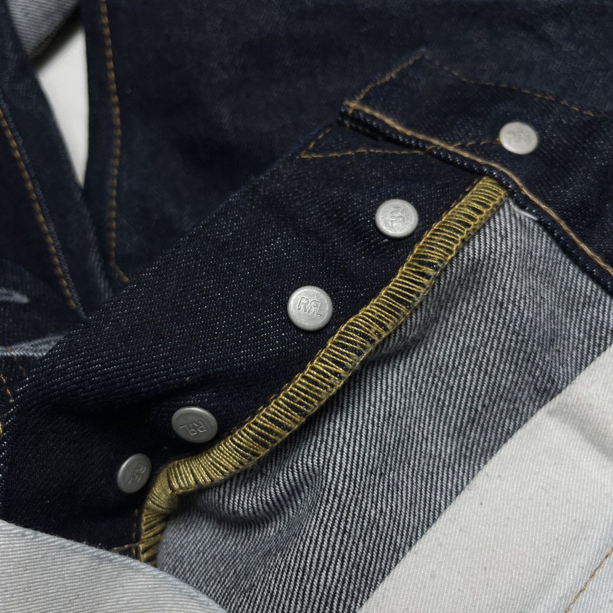 RRL Ralph Lauren Ralph Lauren Double RL Raw Denim Selvedge Pants Size US 32 / EU 48 - 9 Thumbnail
