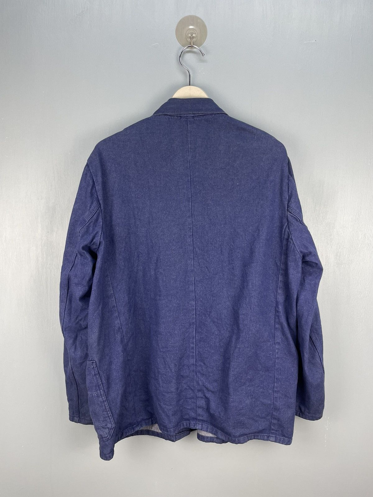 Vintage Vintage French works jacket selvage denim Size US L / EU 52-54 / 3 - 2 Thumbnail