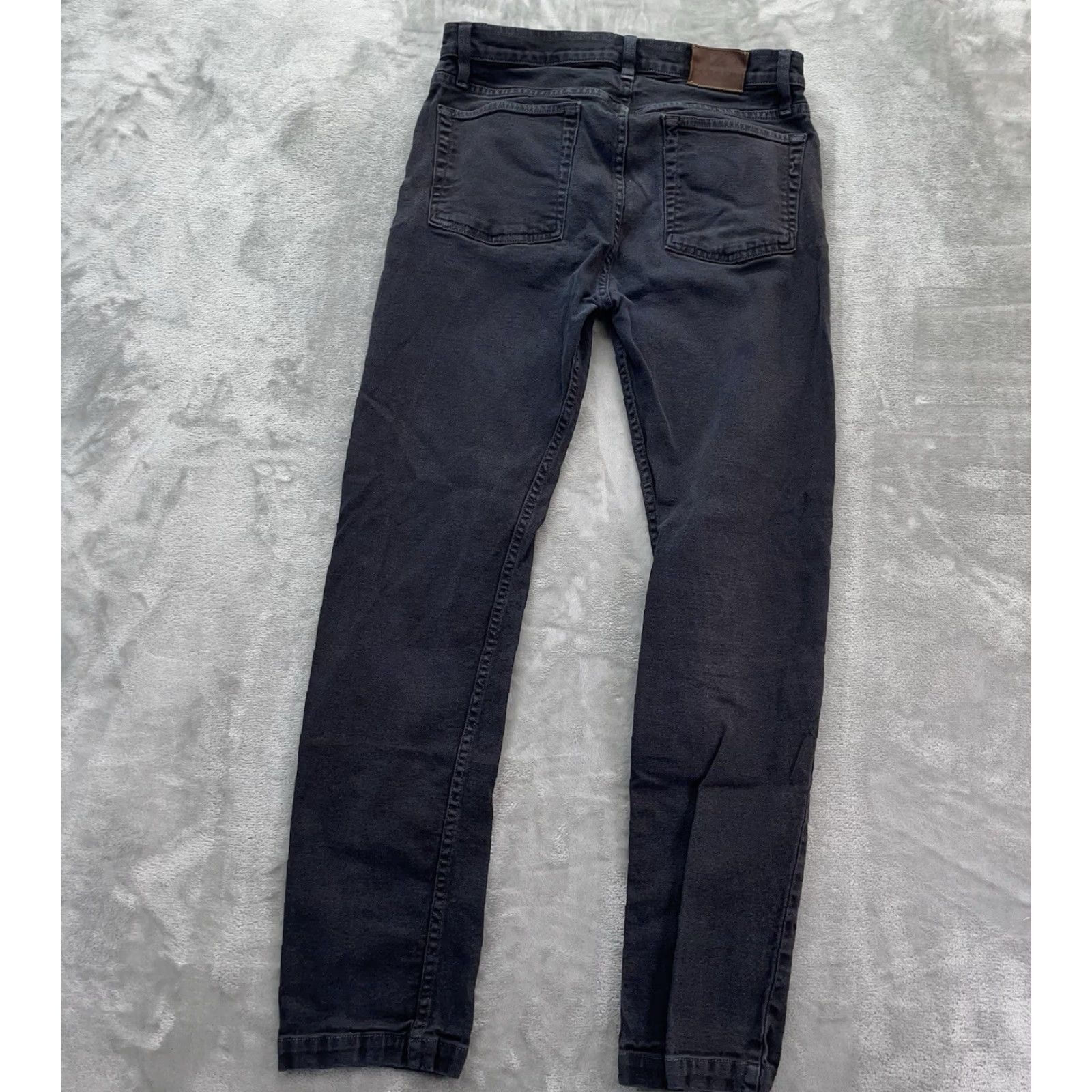 Vintage American Giant Jeans Mens 32x32 Black Roughneck Straight Canvas Stretch USA pant Size US 32 / EU 48 - 3 Thumbnail