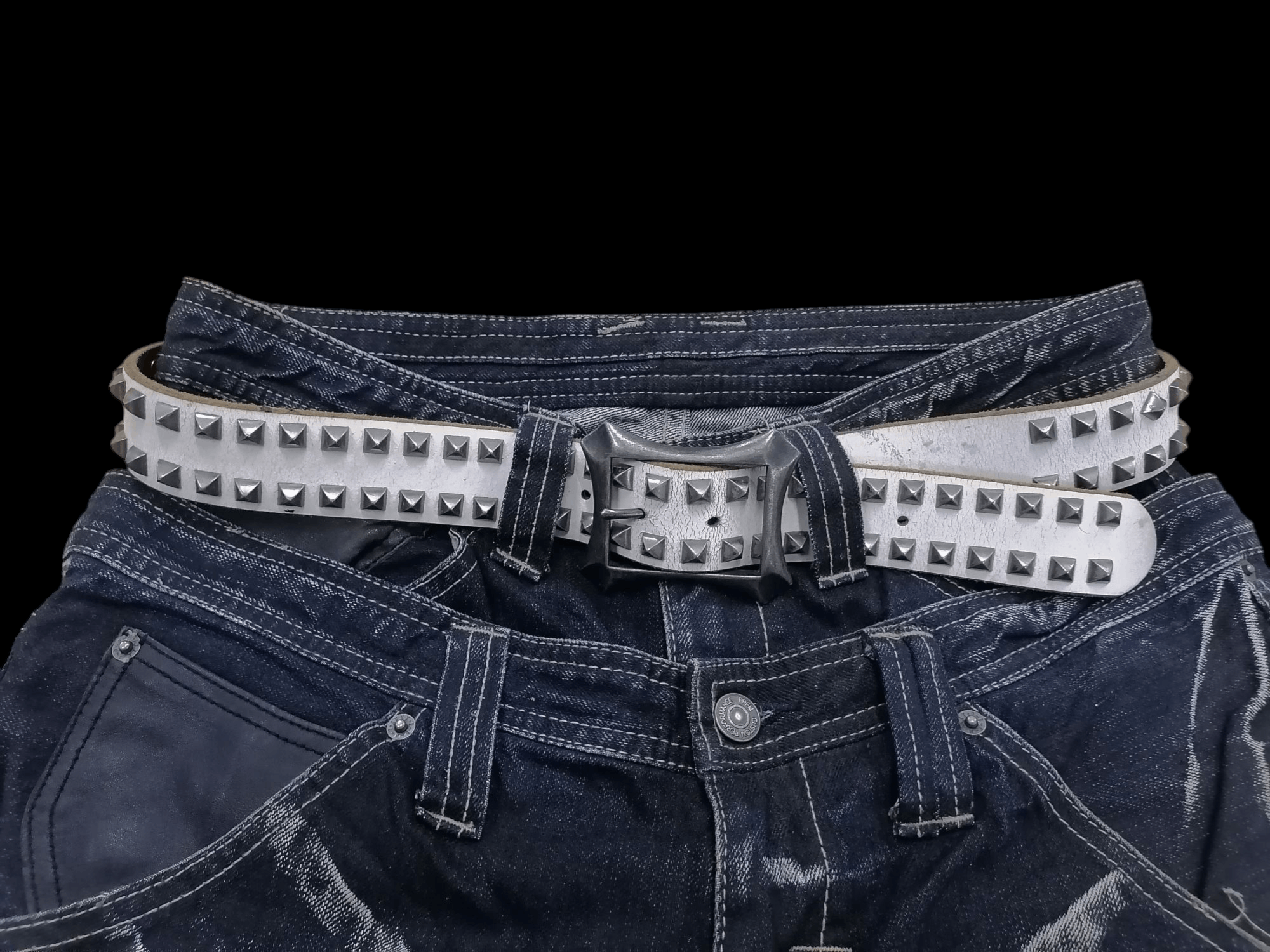 小物 rare 14th addiction studded leather belt rare 14th addiction studded belt 初期