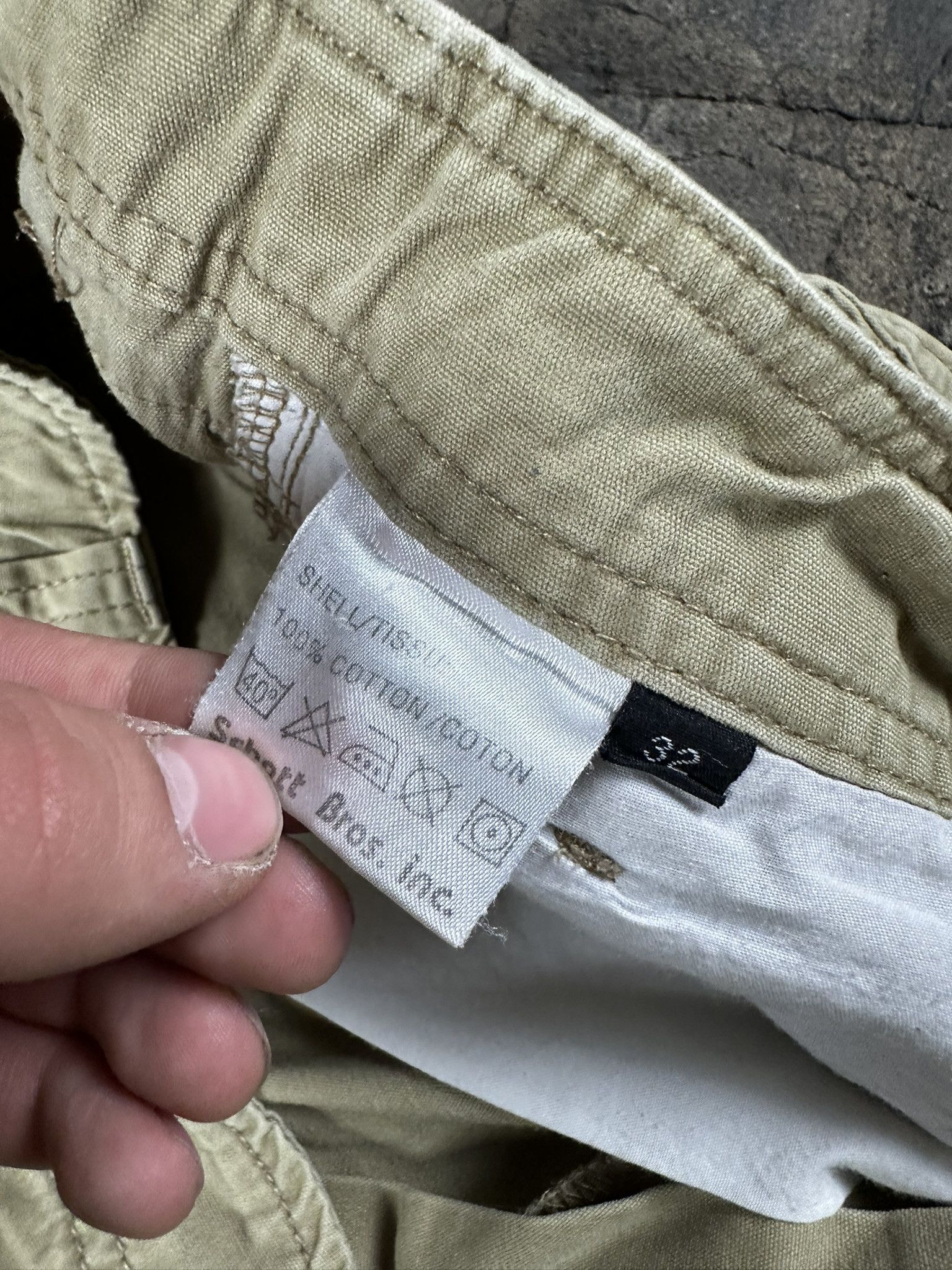 Schott 2000s Schott Baggy Cargo Military Washed Y2k Shorts Size US 32 / EU 48 - 10 Thumbnail