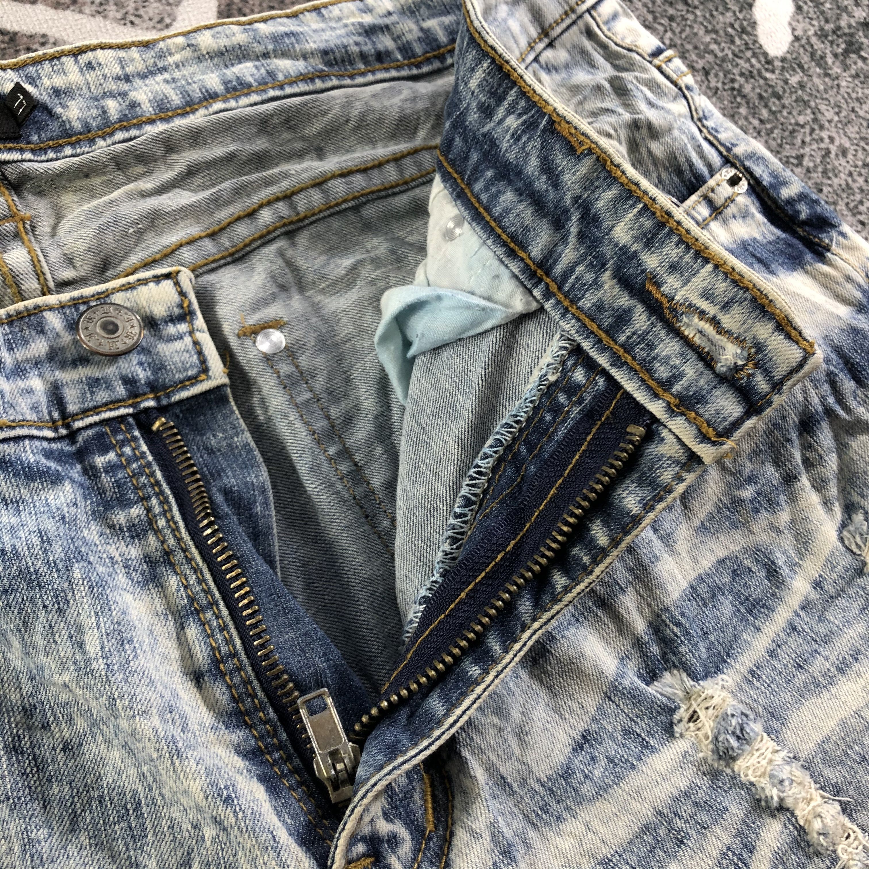 Japanese Brand Japanese Brand Destroyed Jeans Skinny Denim KJ3100 Size US 32 / EU 48 - 6 Thumbnail
