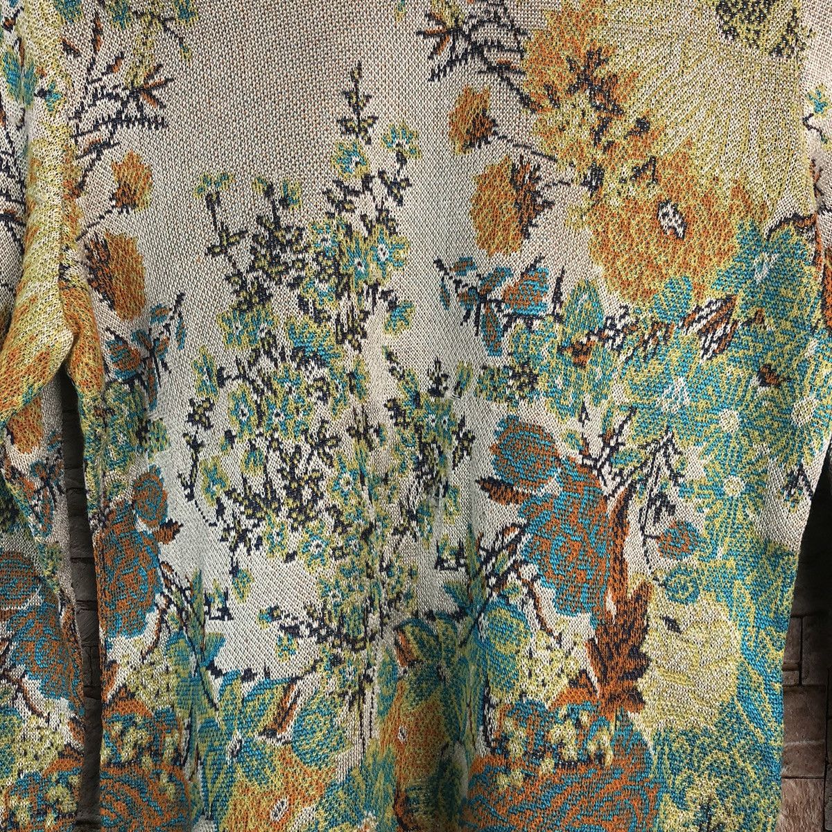 Japanese Brand × Vintage Castle Berry Orange art vintage Knitwear #A211 Size S / US 4 / IT 40 - 7 Thumbnail