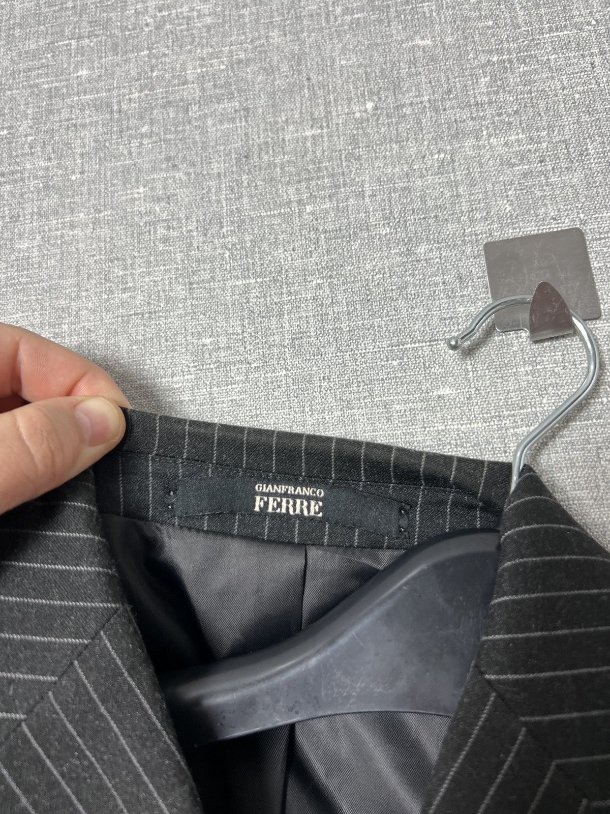 Gianfranco Ferre Gianfranco Ferre 3 Button Striped Blazer Jacket Size 48 Size 38R - 13 Thumbnail