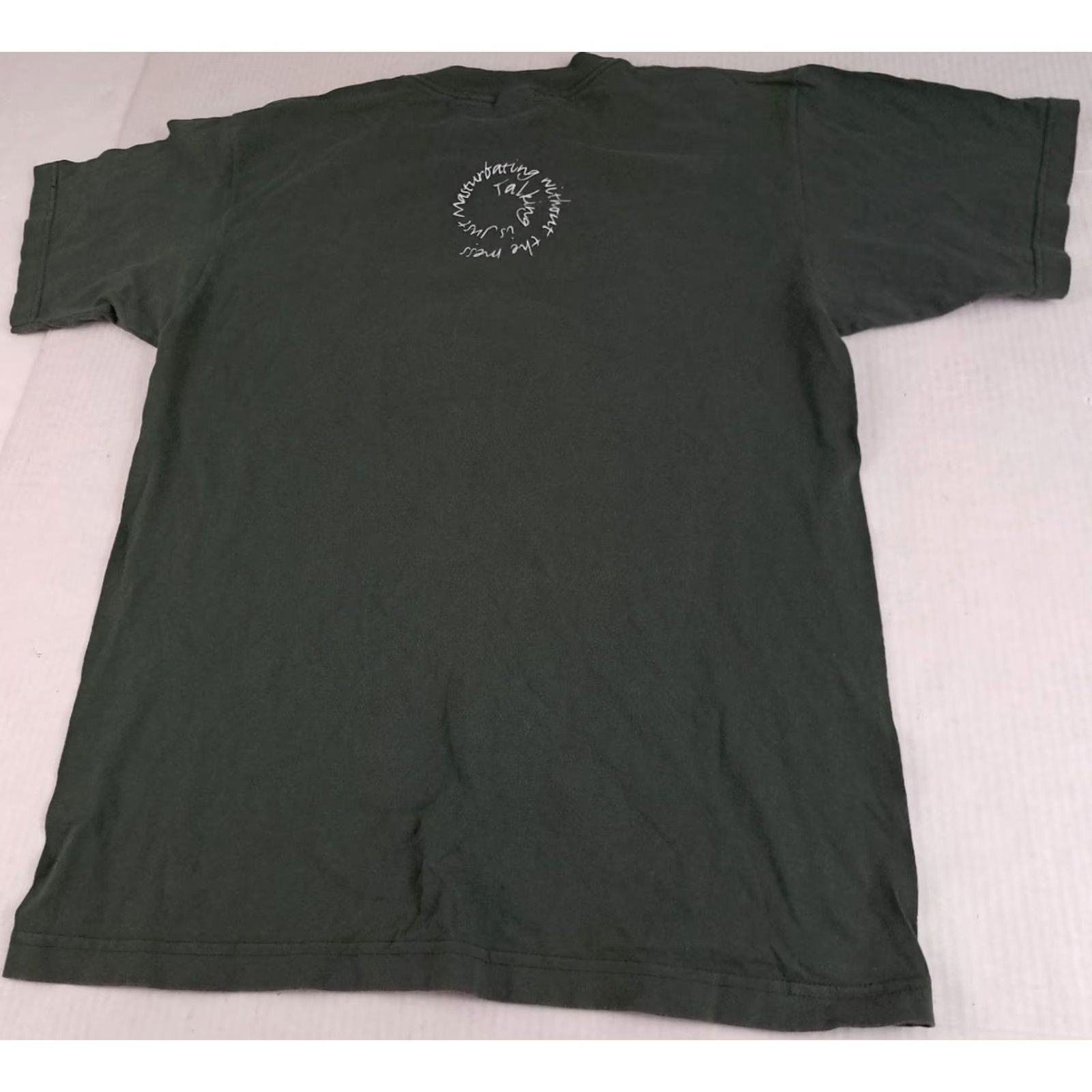 Vintage VINTAGE Our Lady Peace T-Shirt Murina Canvas Graphic Print Short Sleeve Crew Neck Olive L Adult/Unisex Music 1990s USA Size US L / EU 52-54 / 3 - 7 Thumbnail