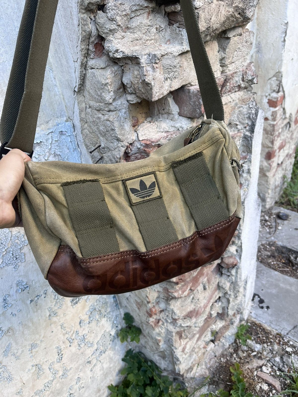 Adidas × Diesel × Japanese Brand 🔥90’s Adidas Military Y2k Sling Bag Crossbody Multipocket Size ONE SIZE - 3 Thumbnail
