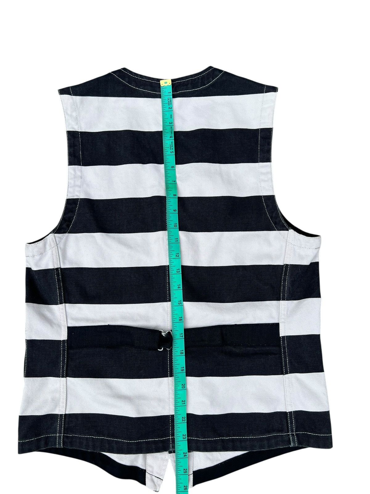Vanson Leathers Vanson Cottons Jailer Border Striped Cotton Canvas Vest Size US S / EU 44-46 / 1 - 15 Thumbnail