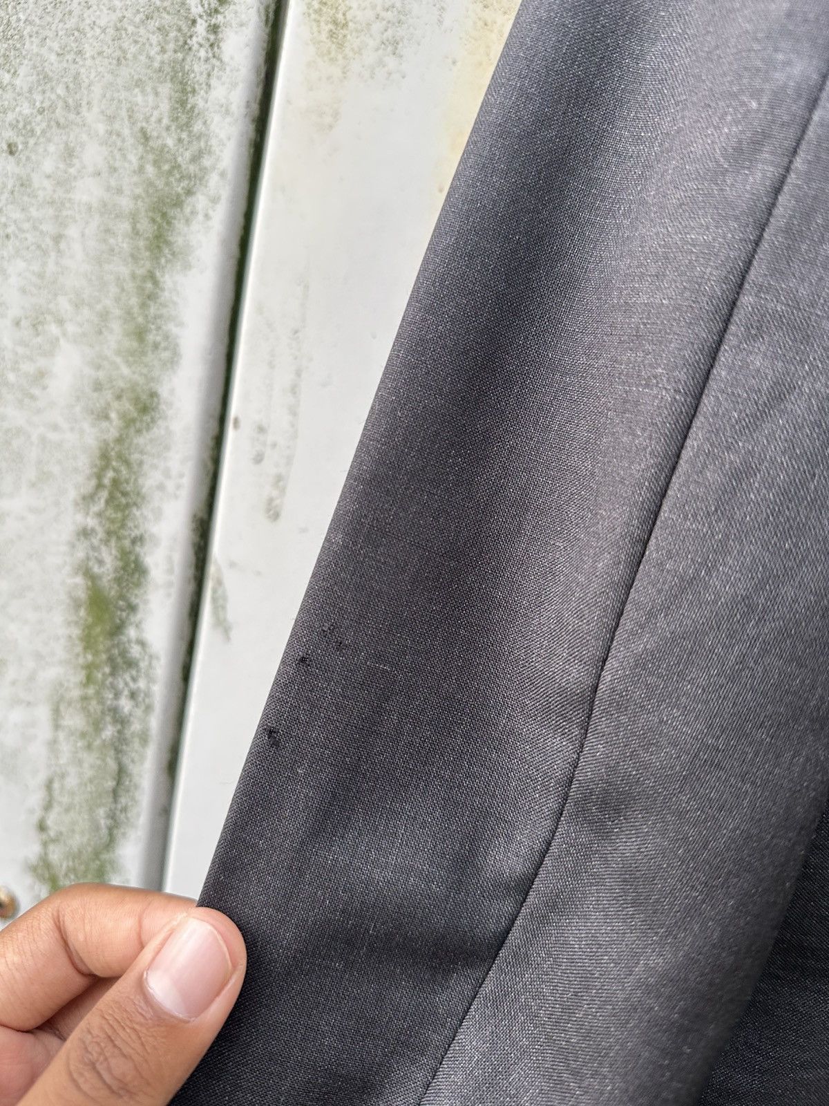 Helmut Lang 👹Vintage THRASHED Helmet Lung Wool Blazer Jacket Size US M / EU 48-50 / 2 - 14 Thumbnail