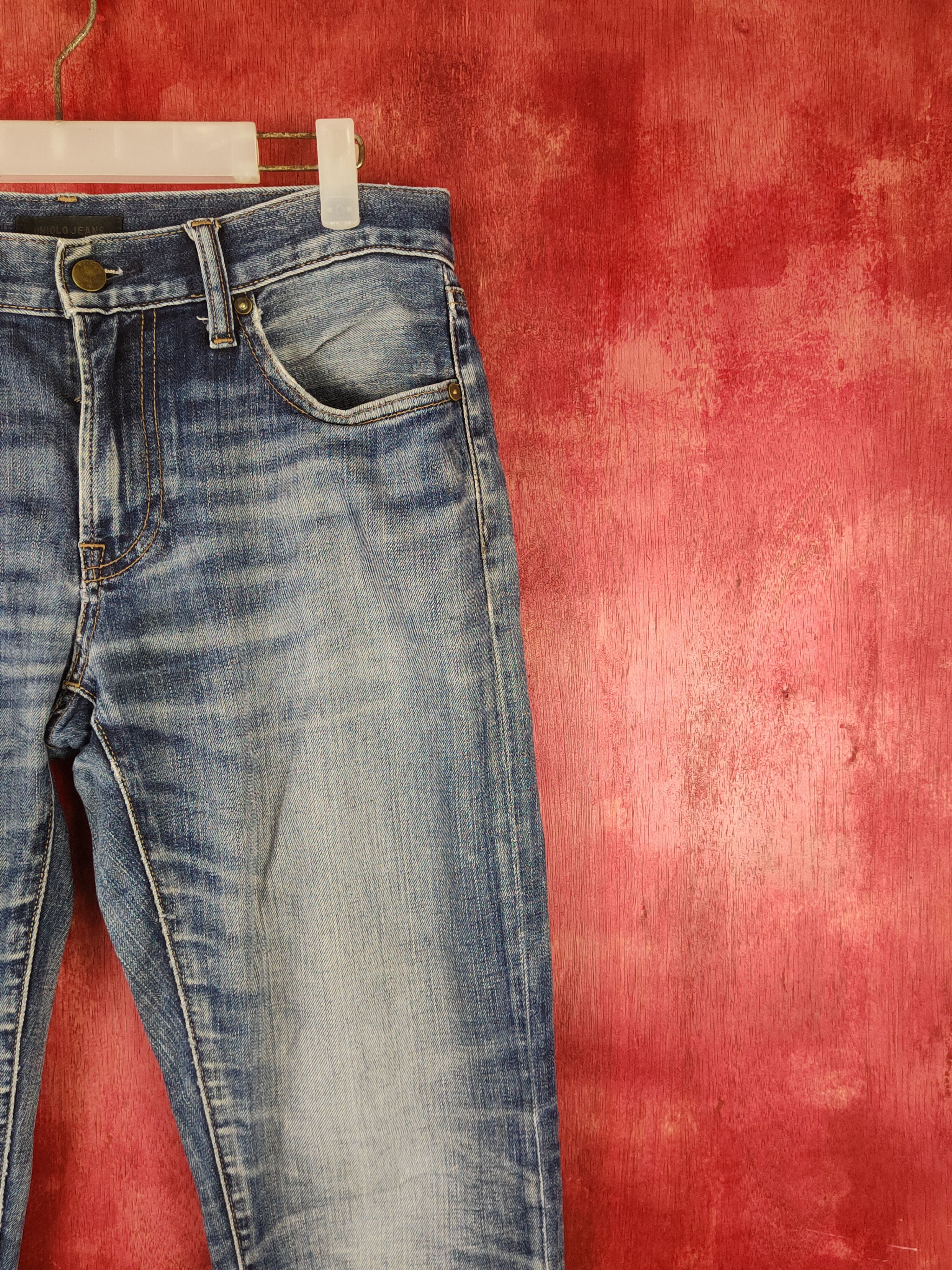 Japanese Brand Uniqlo japan vintage Blue jeans Denim Pants #S1369 Size US 32 / EU 48 - 5 Thumbnail