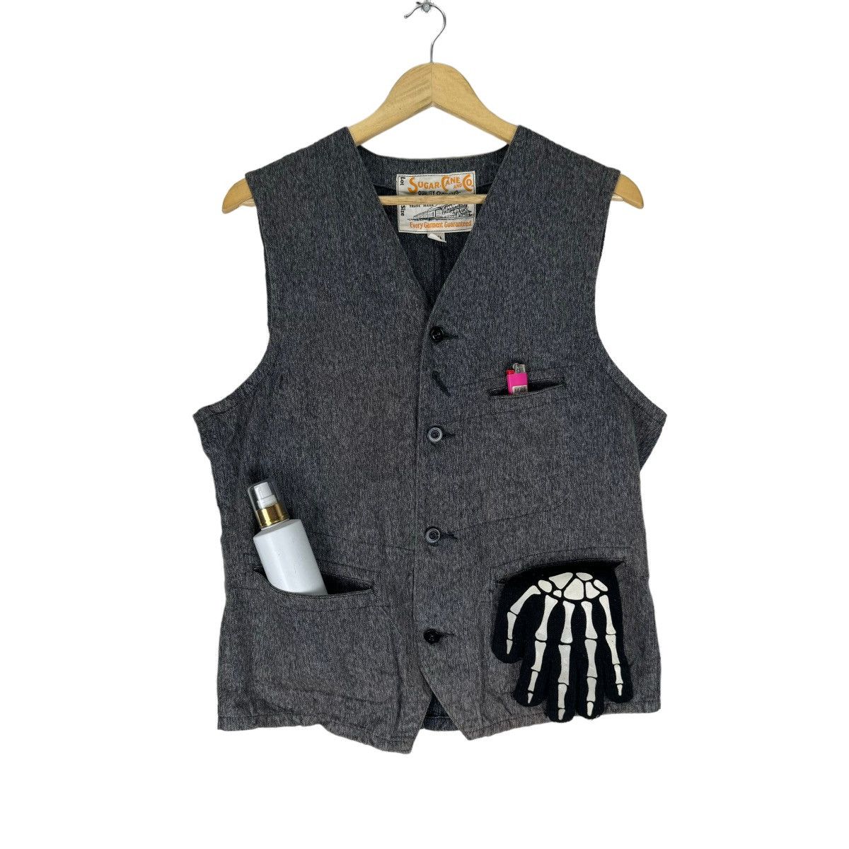 Sugar Cane ☀️SUGAR CANE TOYO ENT STAR DENIM VEST Size US M / EU 48-50 / 2 - 1 Thumbnail