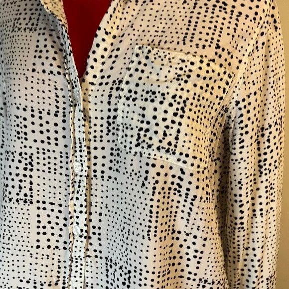 Other Velvet Heart Spotted Print Button Up Blouse M Size M / US 6-8 / IT 42-44 - 3 Thumbnail