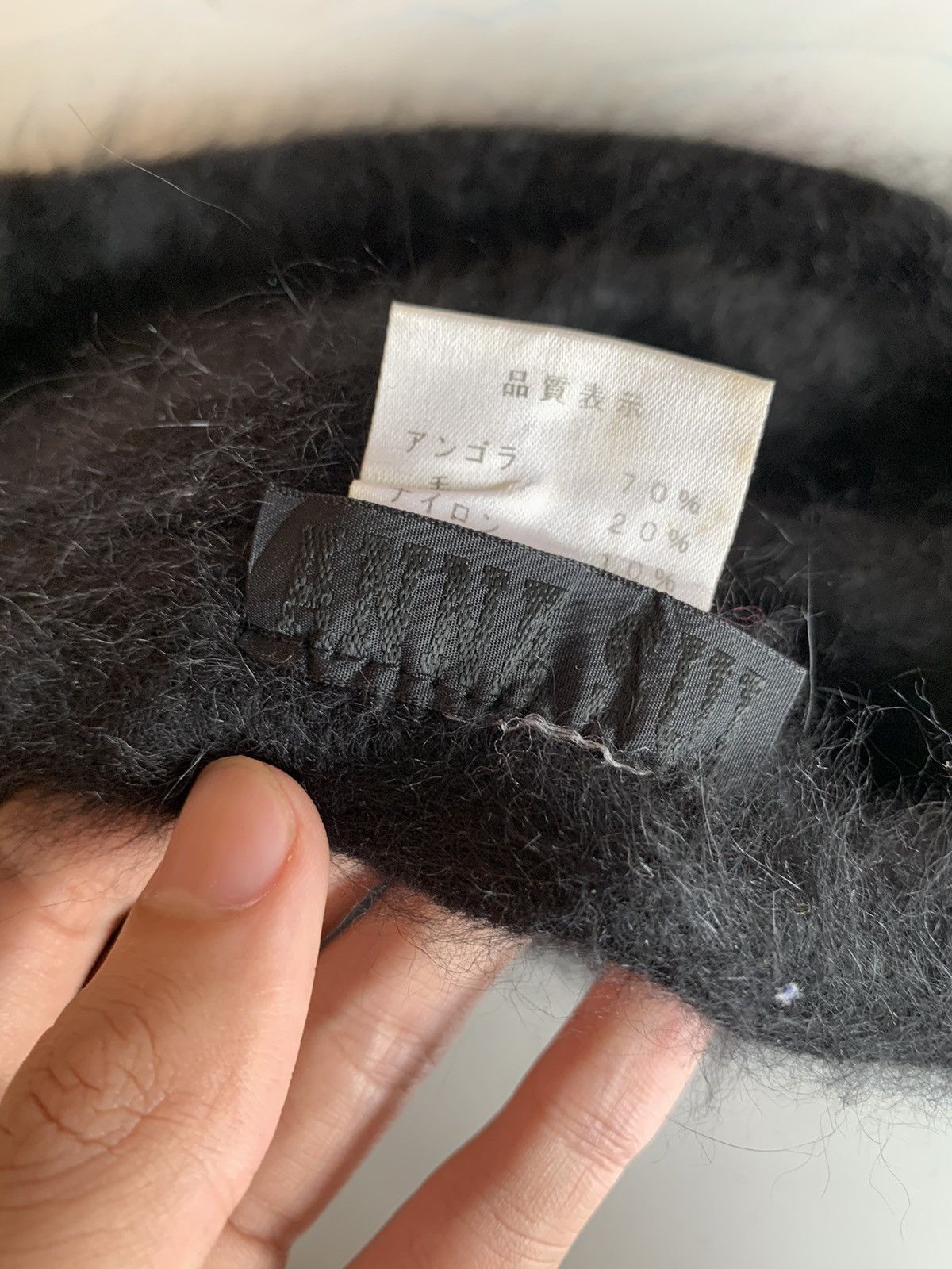 Japanese Brand Rhinestone mohair beanie Size ONE SIZE - 7 Thumbnail