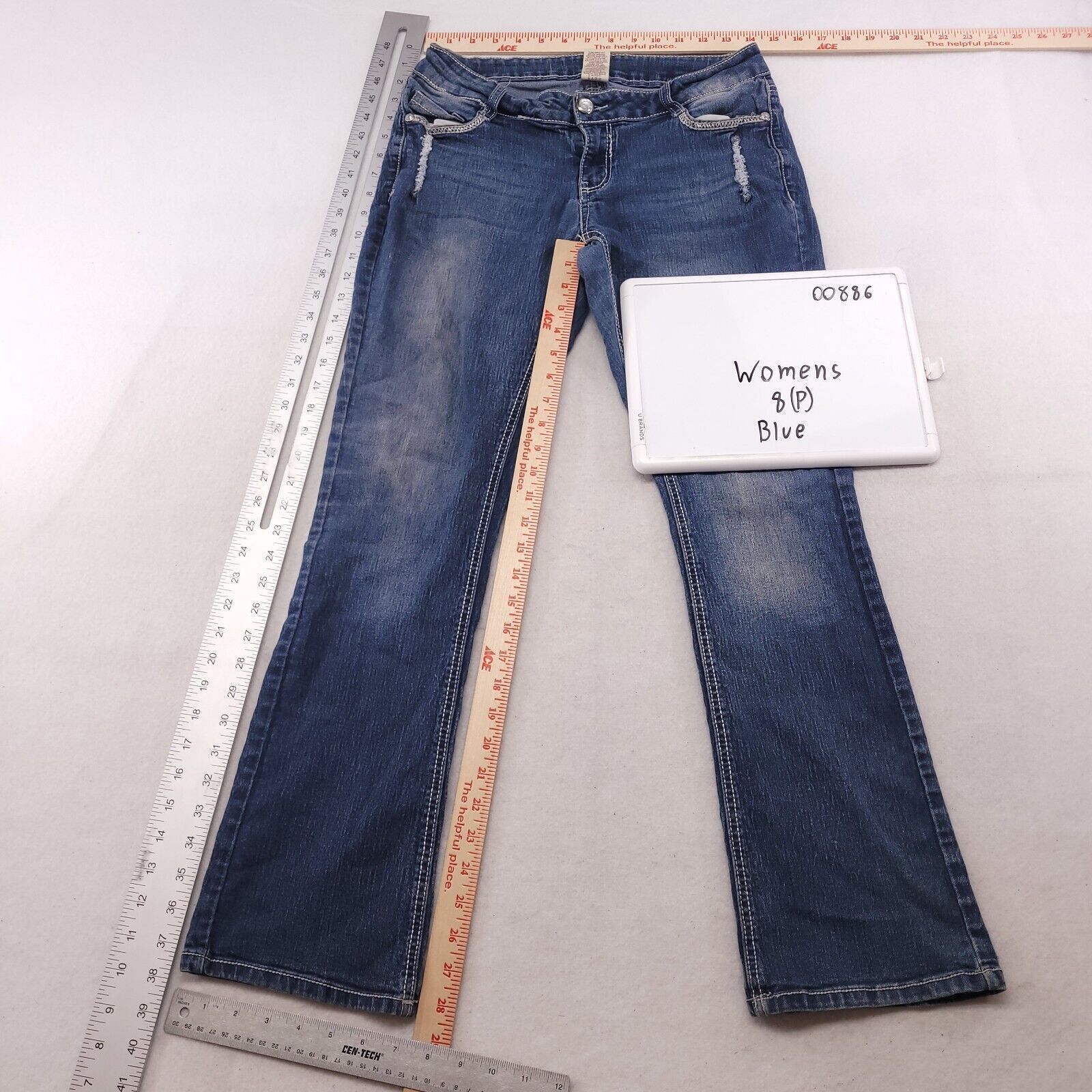 Faded Glory Faded Glory Button Zip Casual Denim Jeans Women Size 8P Blue Size 28" / US 6 / IT 42 - 6 Thumbnail