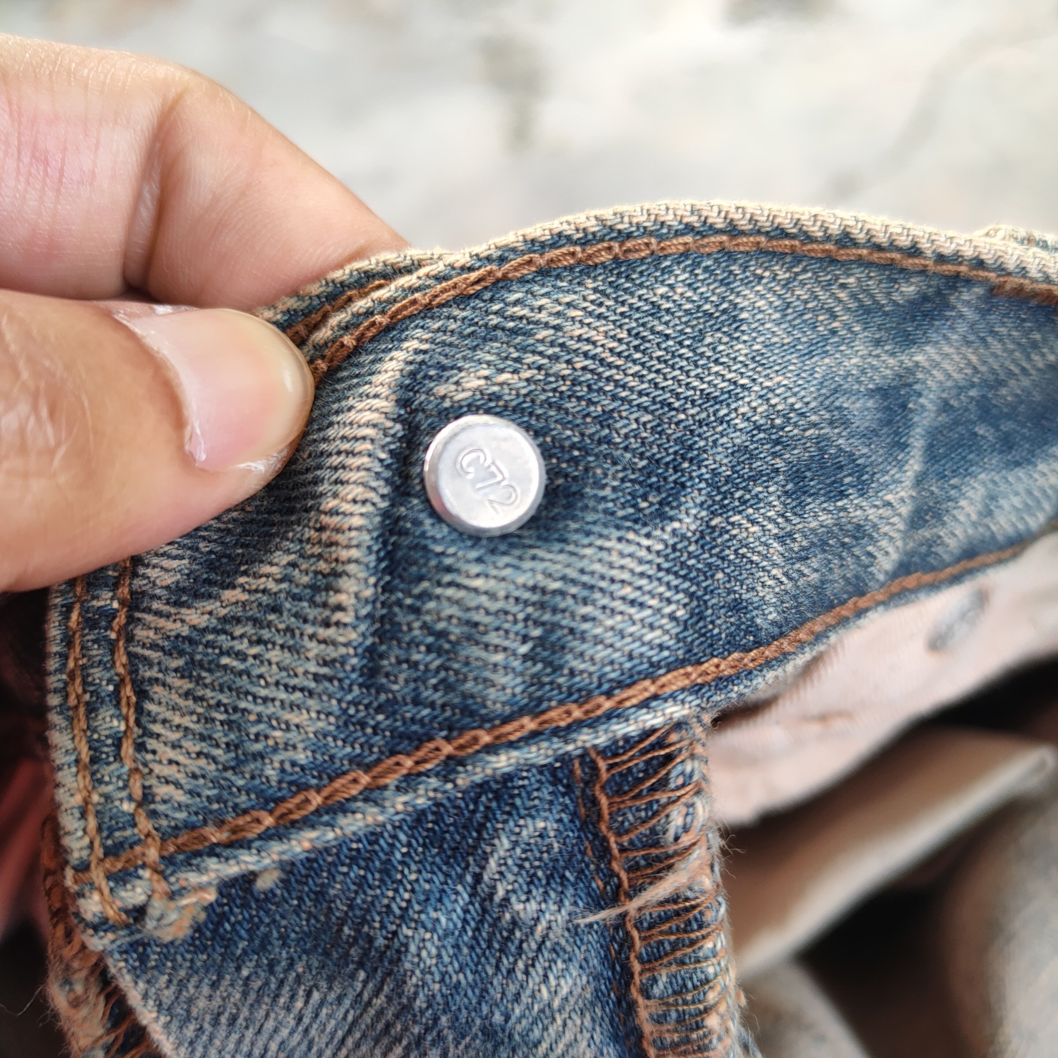 Levi's Vintage Clothing W29 VINTAGE LEVI'S 533 RUSTY DISTRESSED JEAN DENIM PANTS Size US 29 - 12 Thumbnail