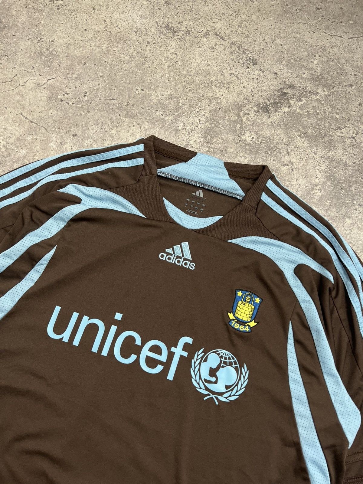 Adidas × Vintage Rare Vintage Adidas Denmark #3 Brondby Jersey Size Large Size US L / EU 52-54 / 3 - 3 Thumbnail