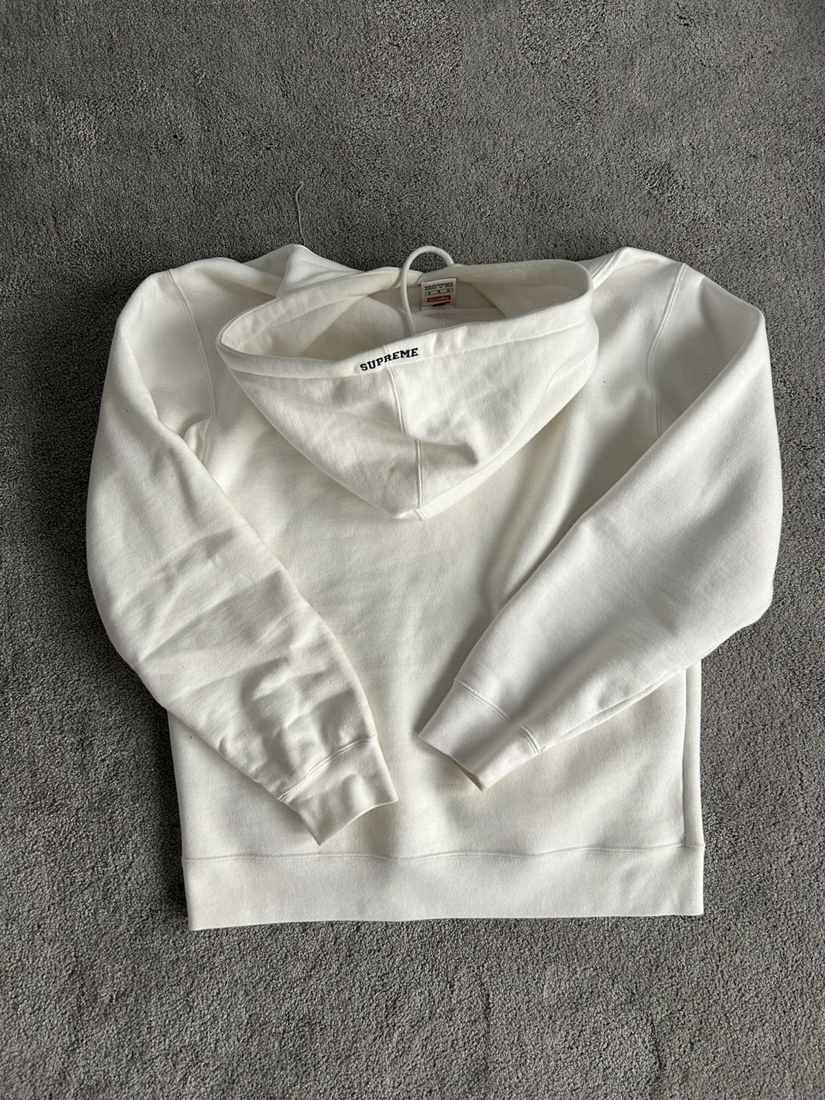 Nike × Supreme Supreme x Nike Leather Logo Hoodie Size US M / EU 48-50 / 2 - 3 Thumbnail