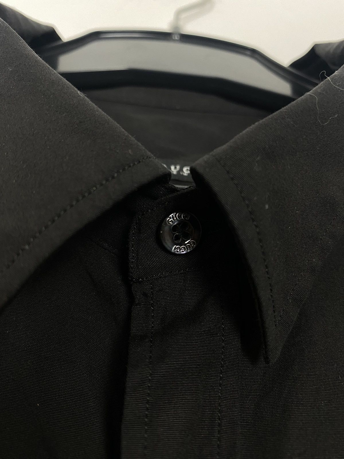 Gucci Gucci Skinny Basic Pocket Shirt Long Sleeved Button up Black Size US XL / EU 56 / 4 - 3 Thumbnail