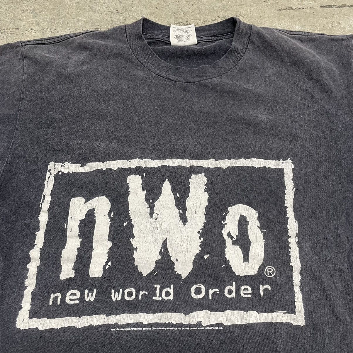 Vintage × WCW/nWo Vintage 90s Faded NWO No Mercy Tee Size US L / EU 52-54 / 3 - 3 Thumbnail