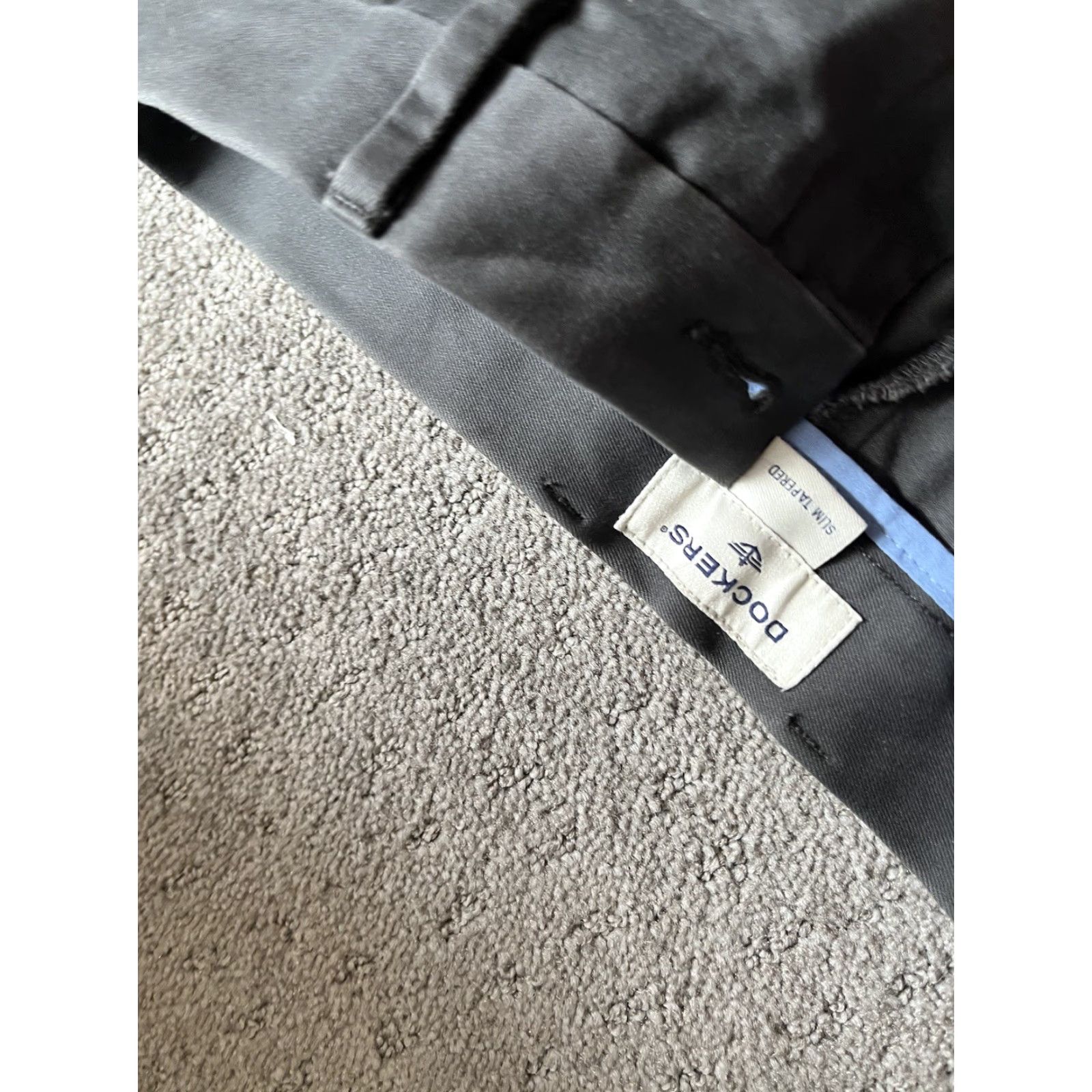 Dockers DOCKERS Pants Slim Chino Cotton 30x32 Gray Solid Modern Mens Slim Tapered Front Button? Size US 30 / EU 46 - 5 Thumbnail