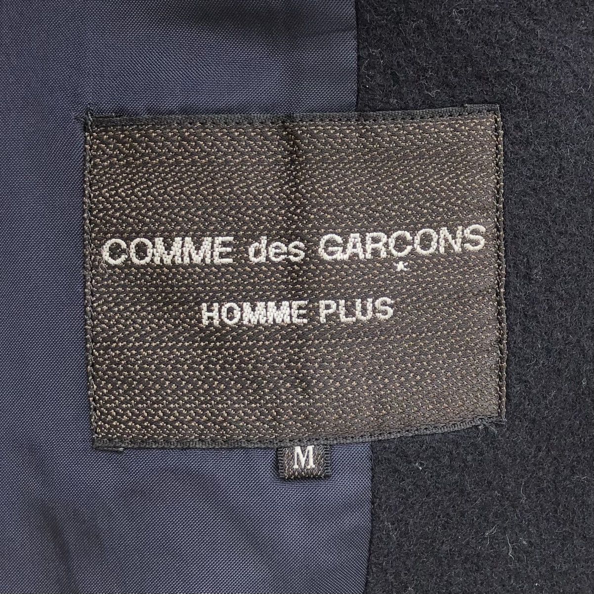 Vintage Comme des Garcons Wool Duffle Navy Blue Coat