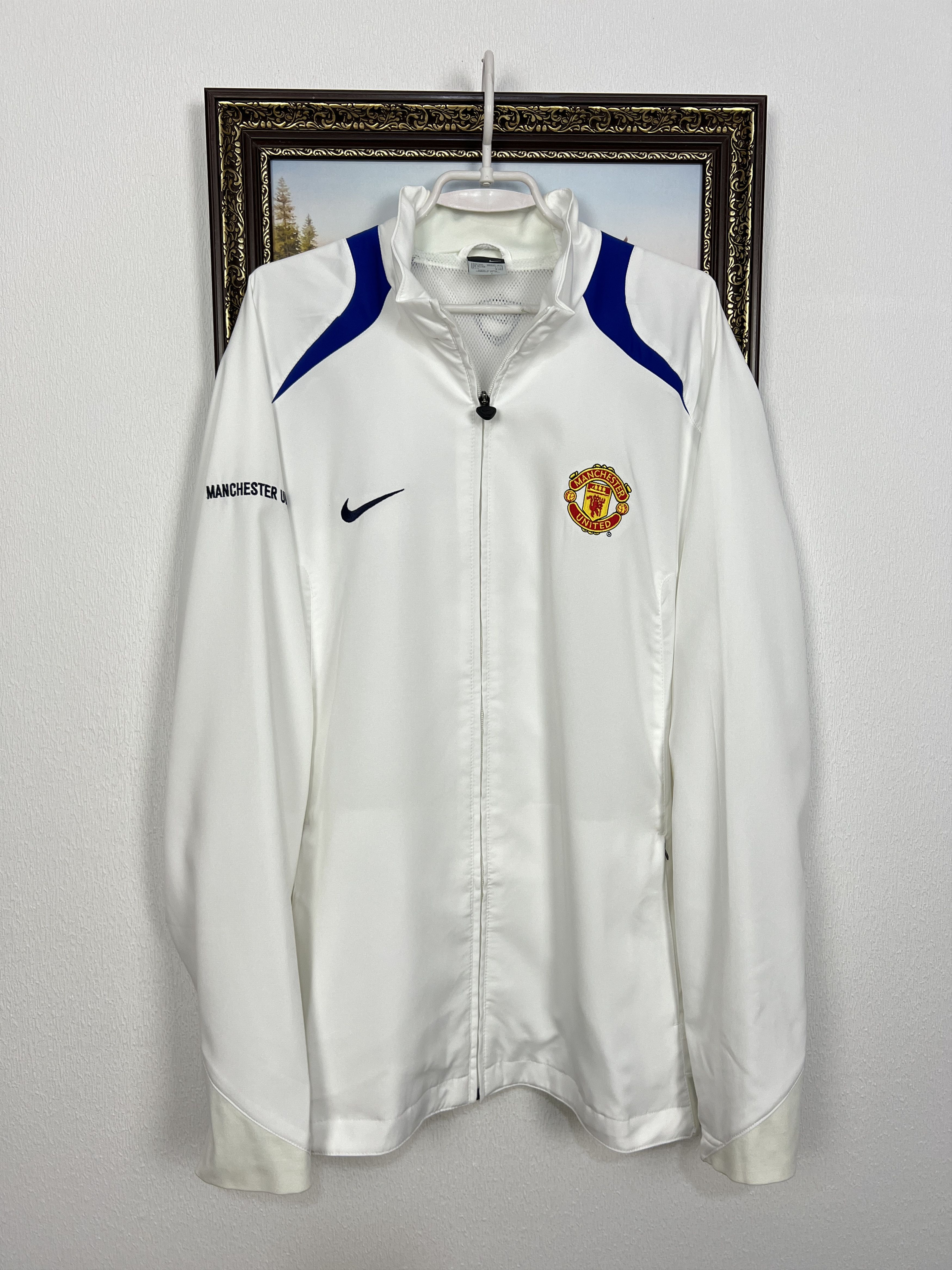 Nike Vintage Manchester United Football Jacket Soccer Track Top Size US XXL / EU 58 / 5 - 1 Thumbnail