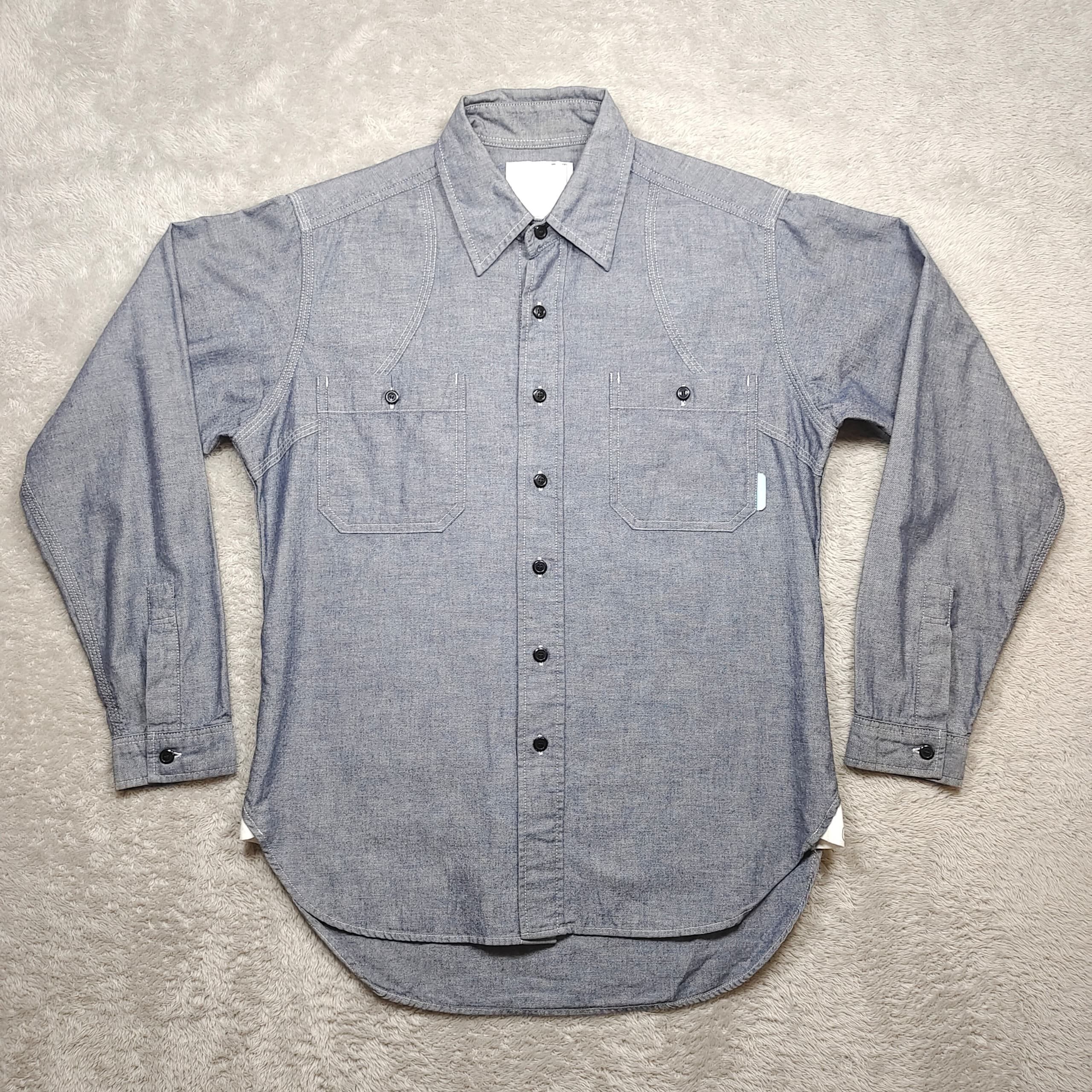 Japanese Brand NEIGHBORHOOD CHAMBRAY BUTTON UP LONG SLEEVE SHIRT Size S / US 4 / IT 40 - 1 Thumbnail