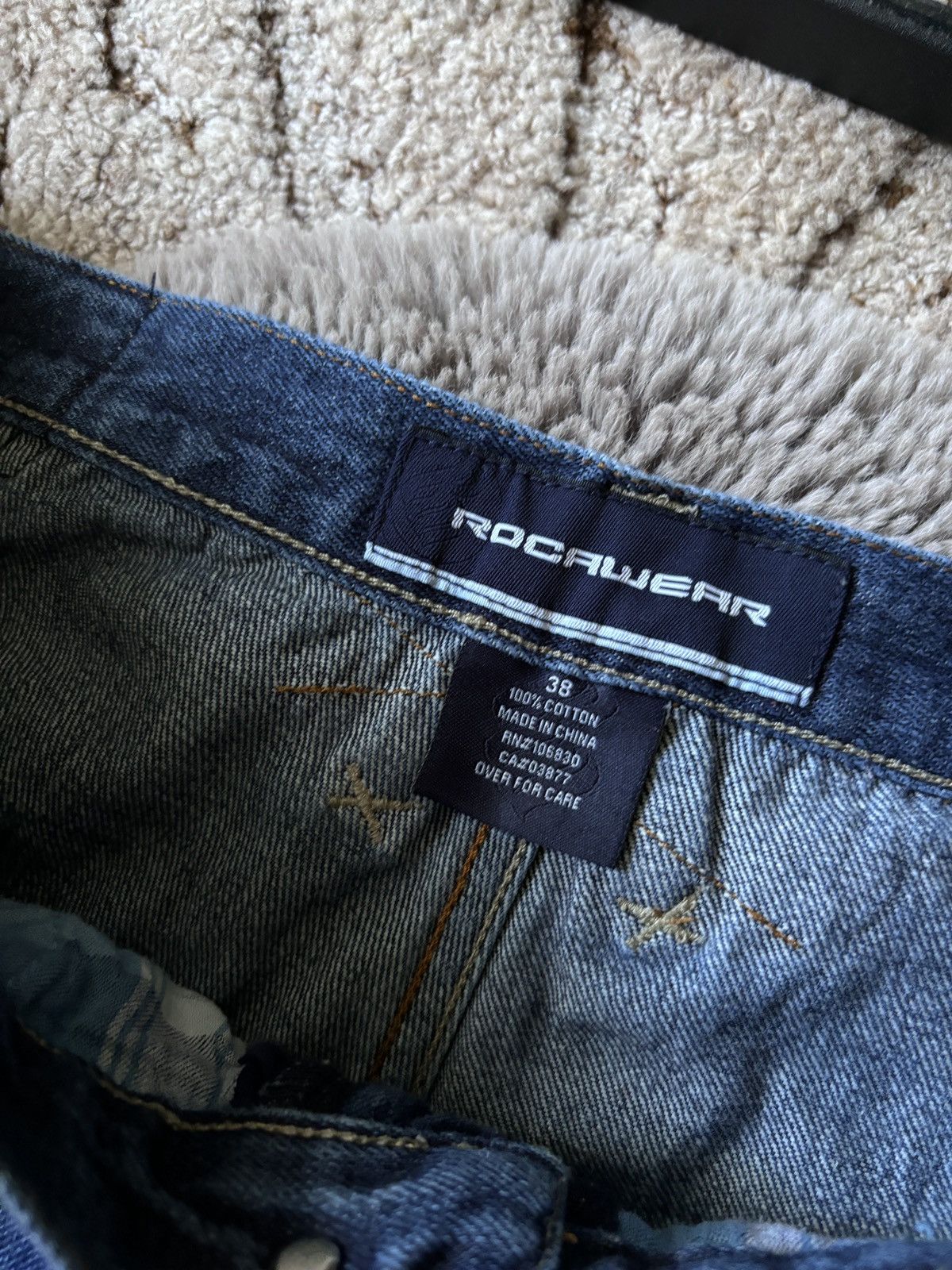 Rocawear × Vintage Rocawear jeans Y2K Baggy Skater Wide Leg denim pants Size US 38 / EU 54 - 7 Thumbnail
