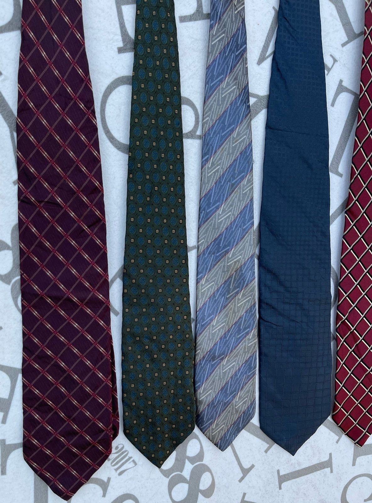 Balenciaga 🔥VINTAGE BALENCIAGA NECKTIE/TIE BUNDLE COMBO 5 PCS Size ONE SIZE - 7 Thumbnail