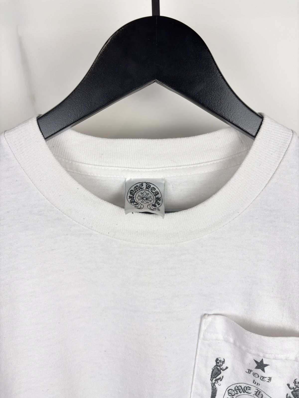 Chrome Hearts Chrome Hearts Vintage Foti Skull Logo Pocket Tshirt Size US S / EU 44-46 / 1 - 6 Thumbnail