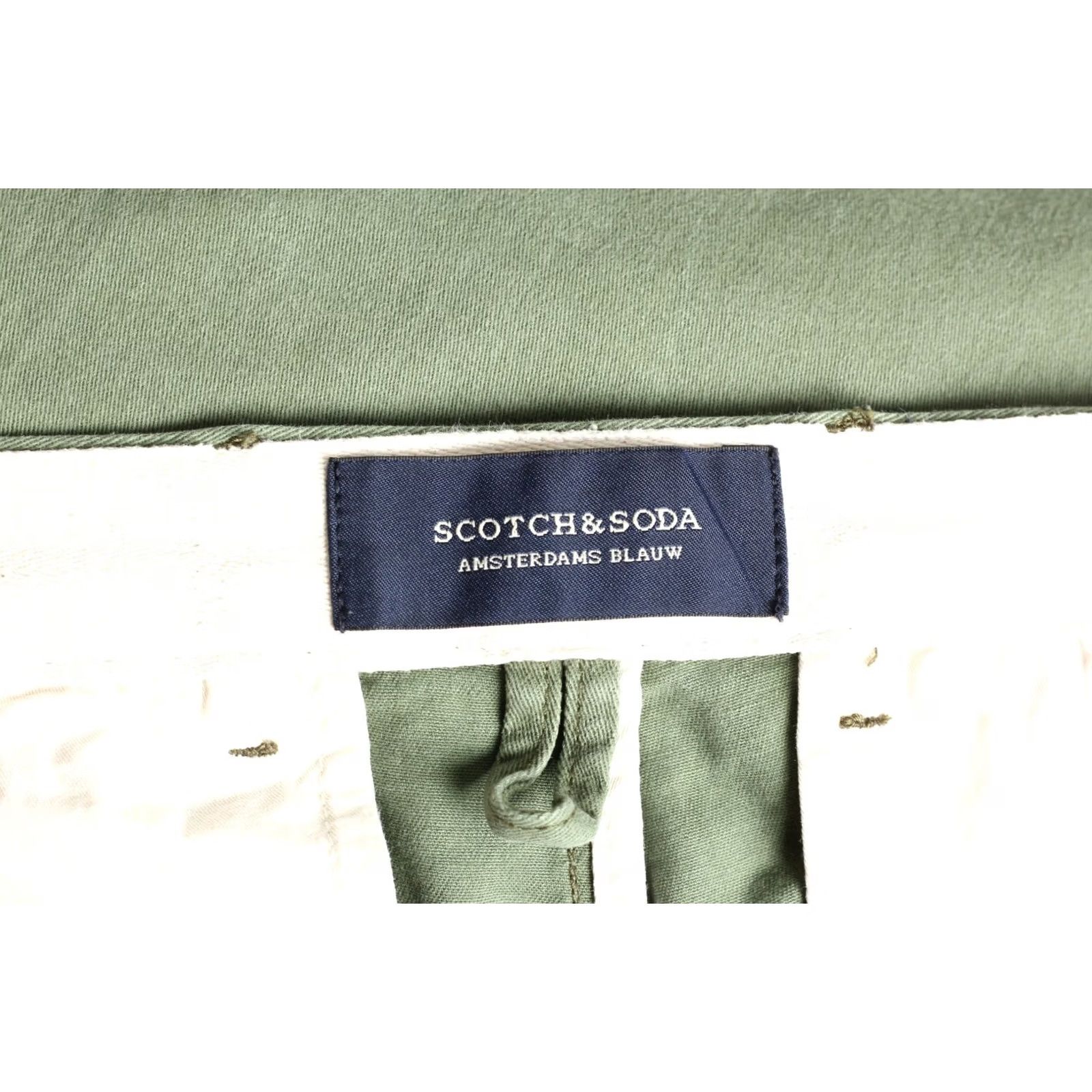 Scotch & Soda SCOTCH & SODA STUART Stretch Chino Pants Trousers Men 36/34 Green DZ6385 Size US 36 / EU 52 - 4 Thumbnail