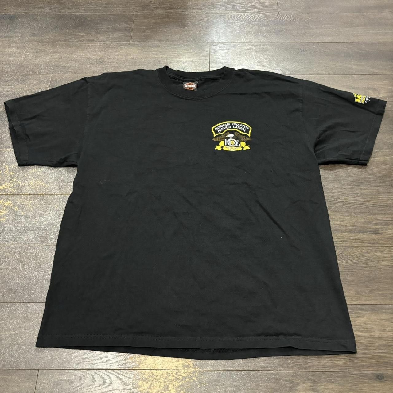 Designer vintage Harley Davidson Durham chapter Ontario t shirt XL Size US XL / EU 56 / 4 - 3 Thumbnail