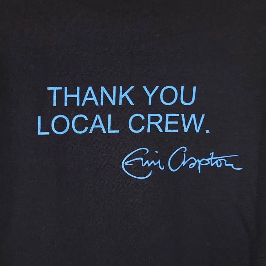 Vintage VINTAGE Eric Clapton T Shirt Mens XL Black Crew Winterland World Tour 2001 Concert 90s Blues Music Shirt Size US XL / EU 56 / 4 - 5 Thumbnail
