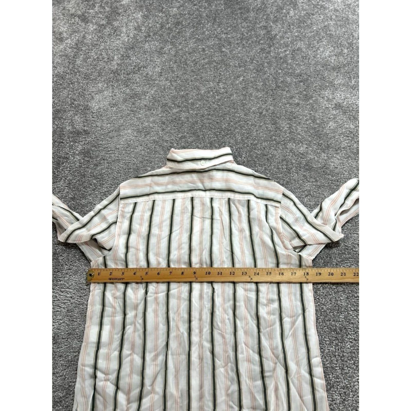 Madewell Madewell Shirt Women Size 2 Multicolor Striped Regular Fit Button Up High Low Hem New Size XS / US 0-2 / IT 36-38 - 7 Thumbnail