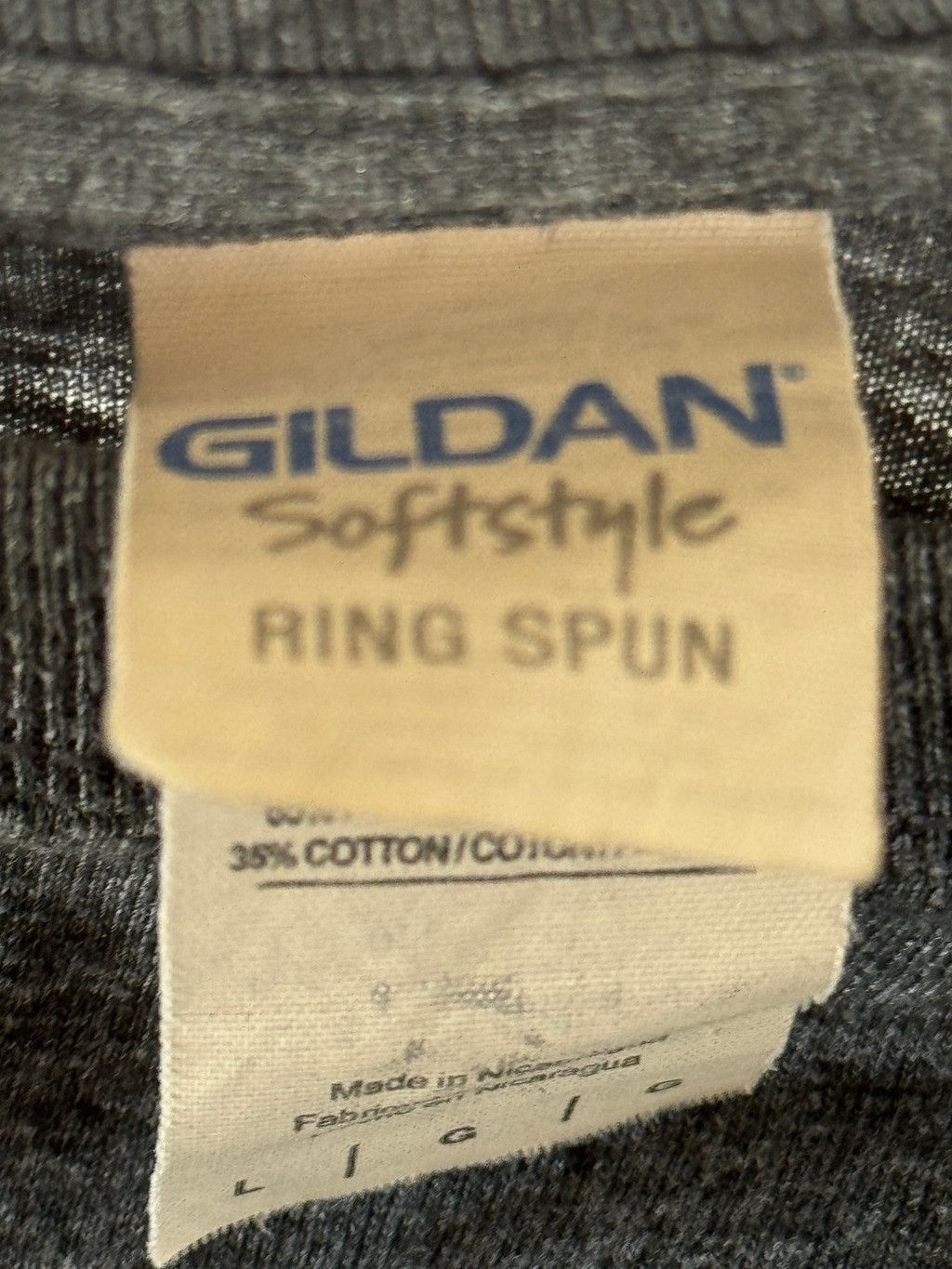 Gildan Coors Light Heather Gray HALF T-Shirt Altered Size LG Men Size L / US 10 / IT 46 - 5 Thumbnail