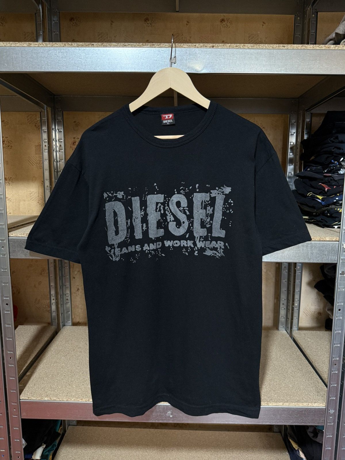 Diesel × Japanese Brand Vintage 90s Diesel Jeans And Work Wear t-shirt retro rare Size US XL / EU 56 / 4 - 1 Thumbnail