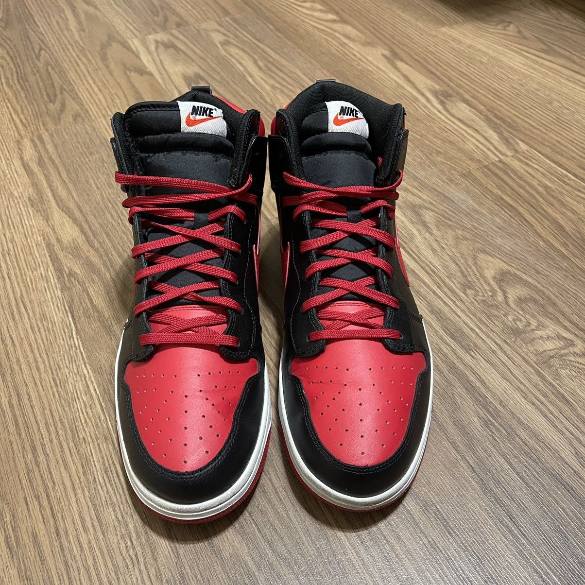 Nike SB 2014 Nike Dunk High CMFT - Bred Size US 13 / EU 46 - 7 Thumbnail