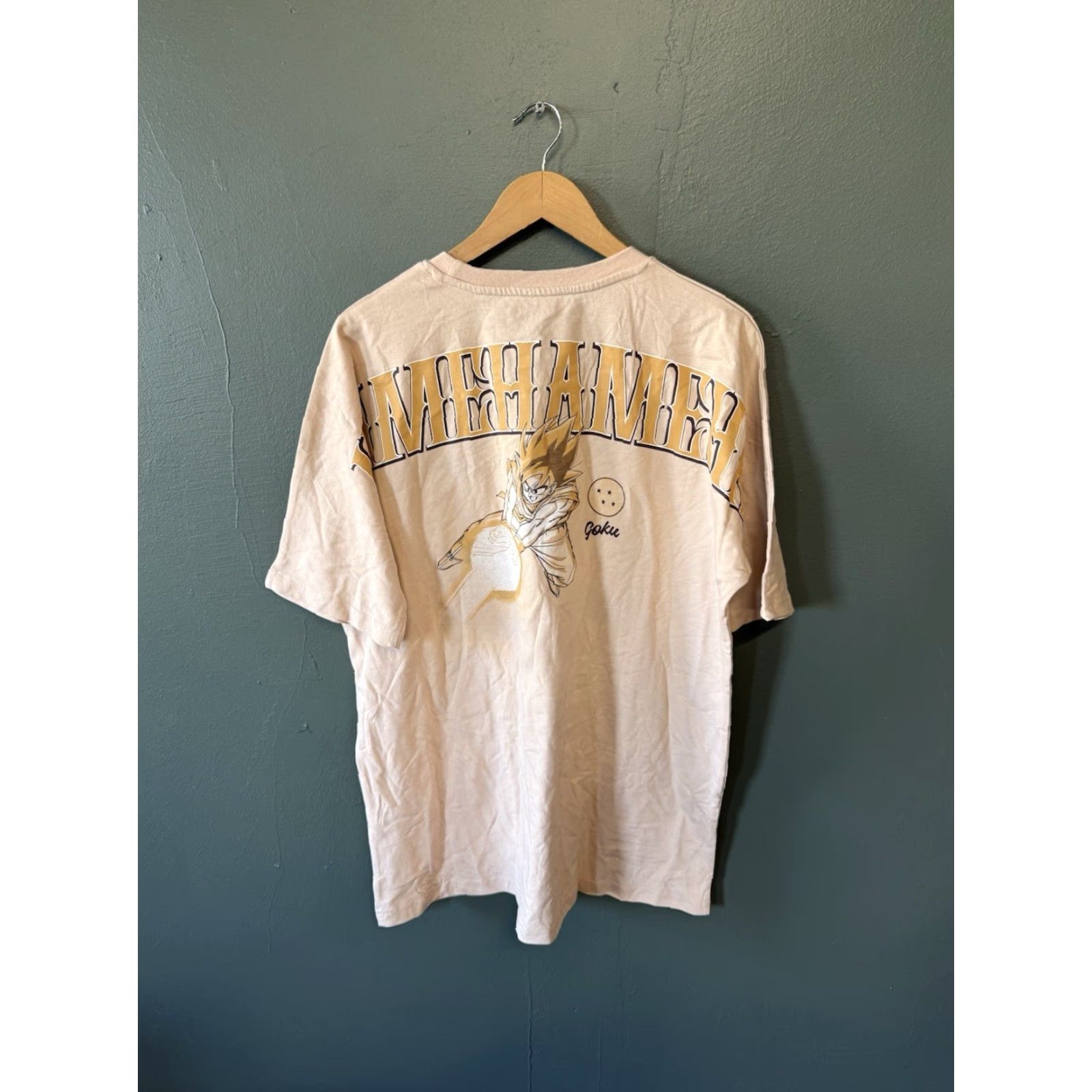 Vintage Box Lunch Dragon Ball Z Mens Brown Short Sleeve Kame House Graphic Shirt size L Size US L / EU 52-54 / 3 - 2 Thumbnail
