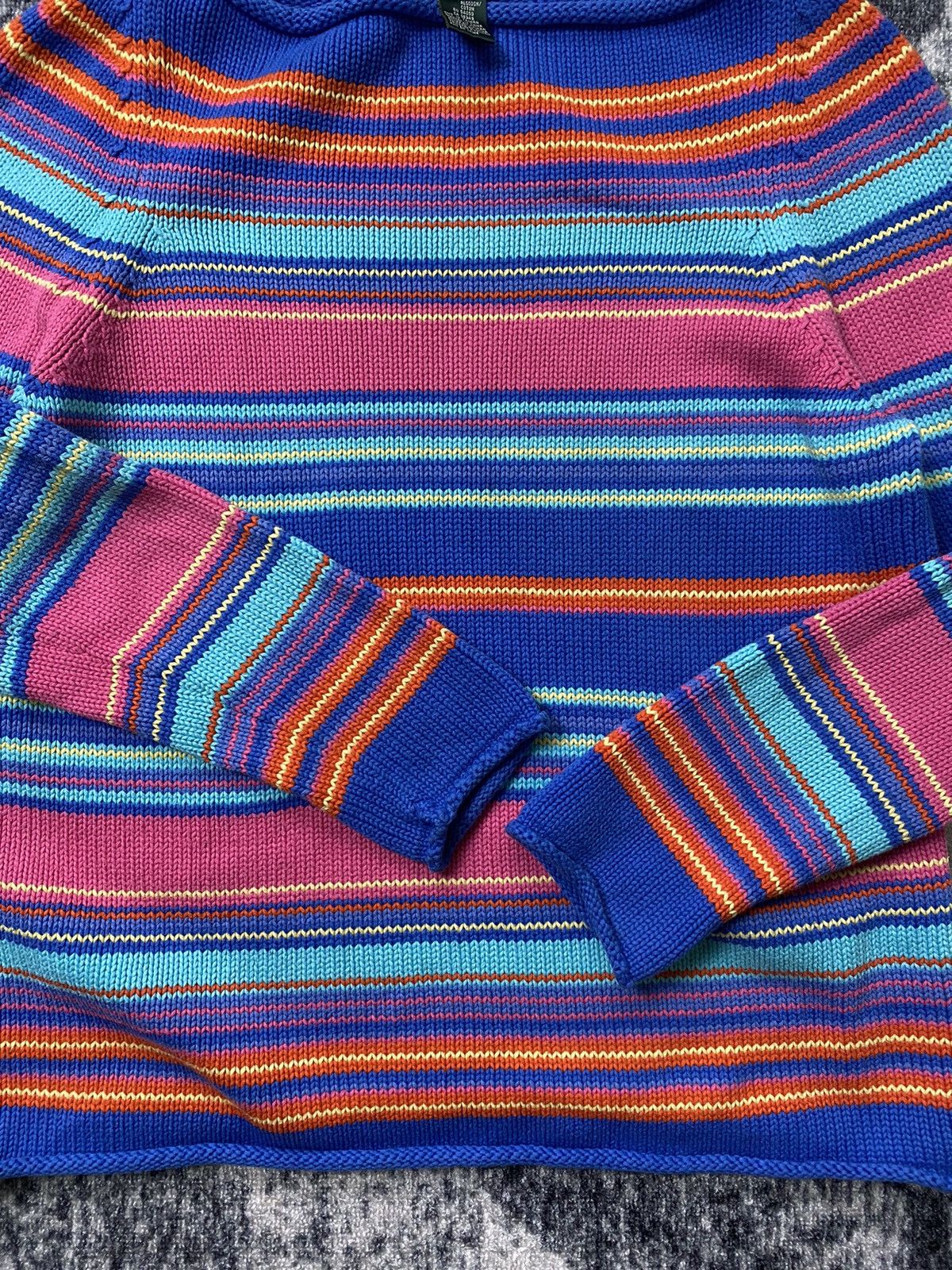 Lauren Ralph Lauren × Ralph Lauren × Vintage Vintage Lauren Ralph Lauren Sweater Multicolour LCD Knitwear Size L / US 10 / IT 46 - 10 Thumbnail