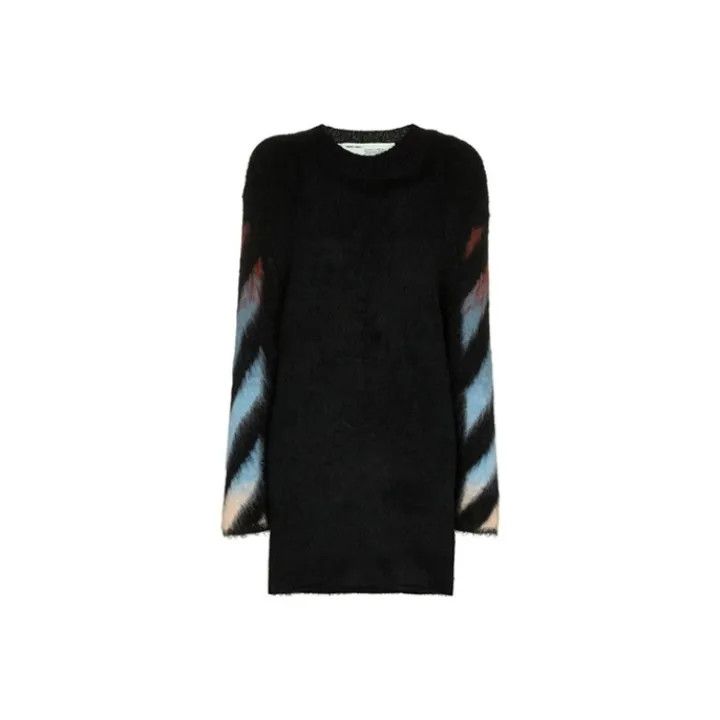 Off-White Off-White Knitted Printed Dress in Black 0079 Size US M / EU 48-50 / 2 - 1 Thumbnail