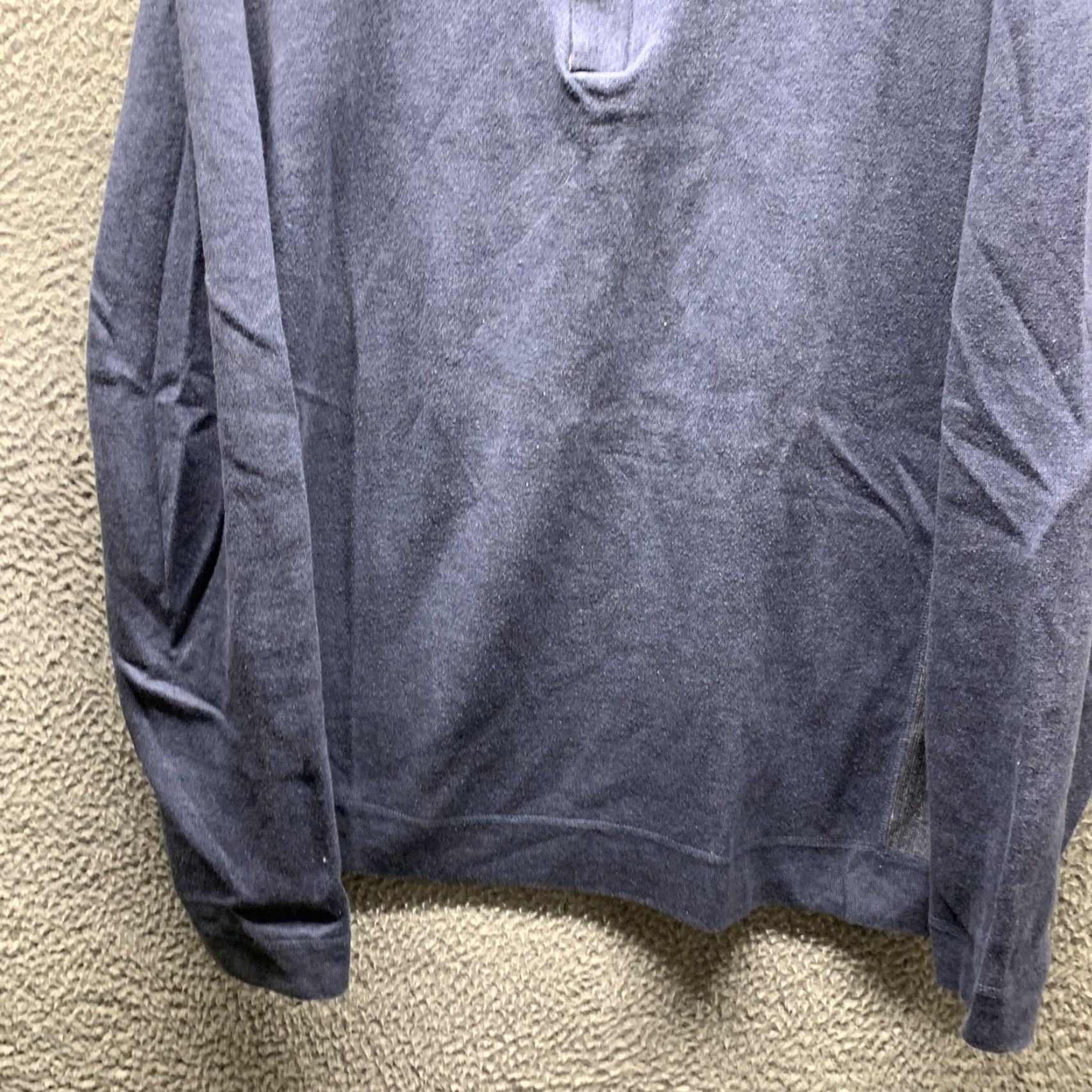 Nat Nast VINTAGE Nat Nast Sweater Mens Adult Large Blue Henley 1/4 Zip Zip Snap Cotton Nylon Logo 90s Preppy Size US L / EU 52-54 / 3 - 3 Thumbnail