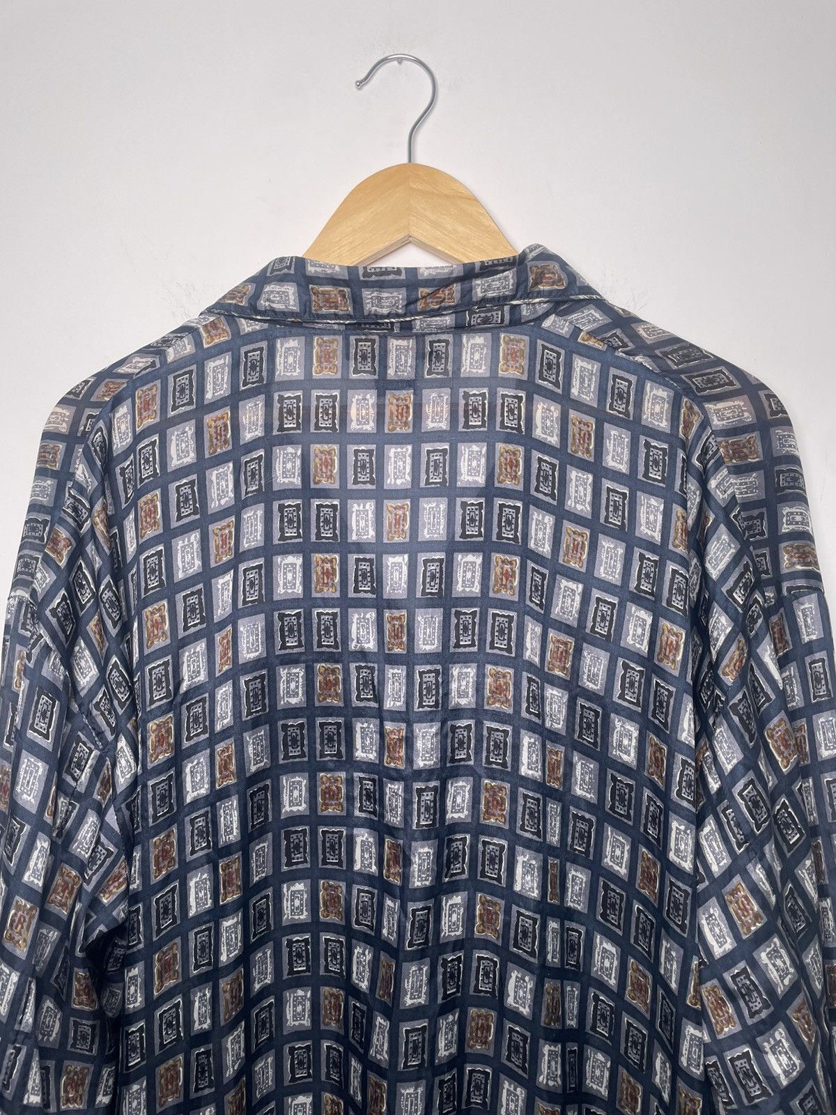 Other Bogari Studio Silk Geometric Button-Up Shirt L Size US L / EU 52-54 / 3 - 4 Thumbnail