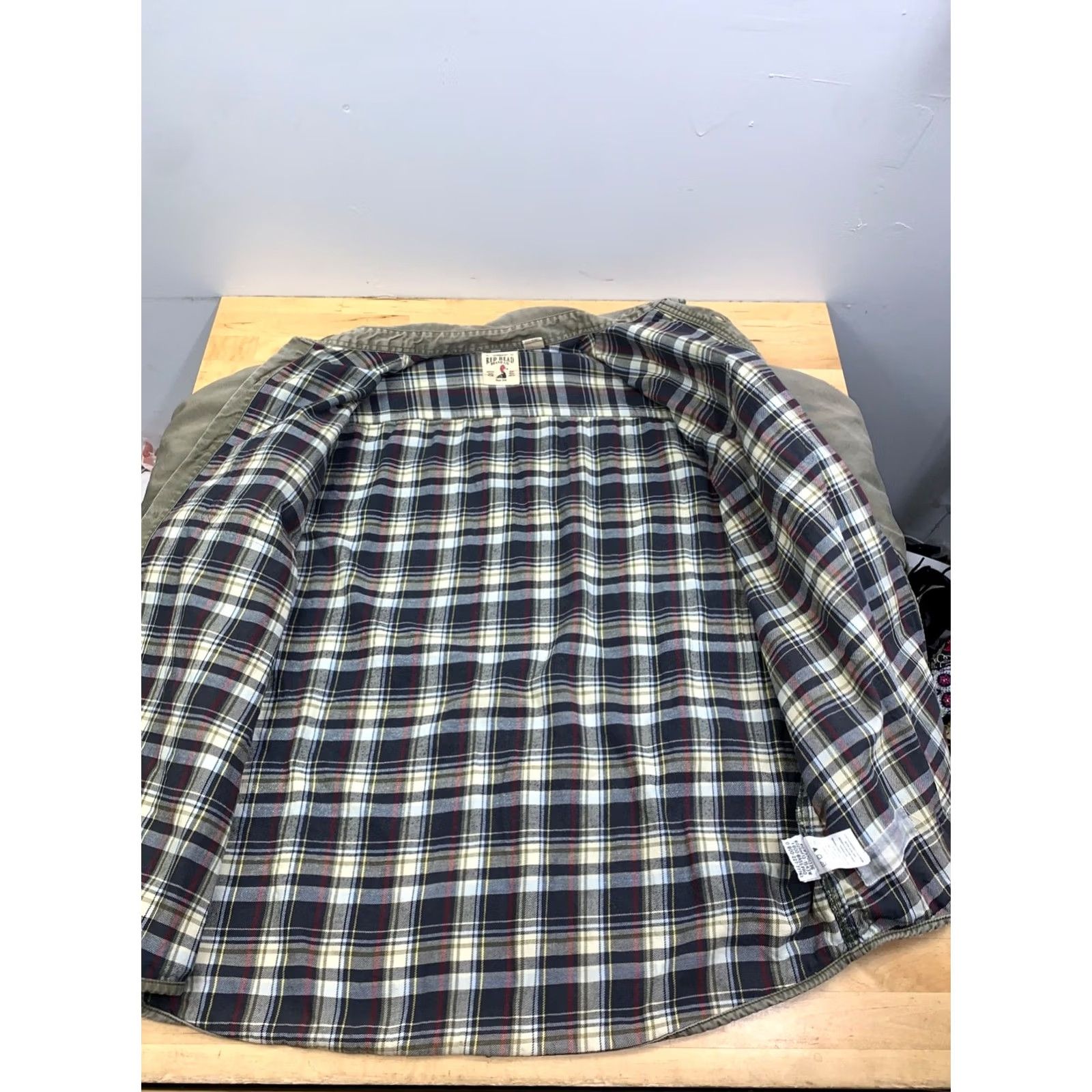 Vintage RedHead Button-Up Shirt Men XL Lined Casual Outdoor Green 13304 Size US XL / EU 56 / 4 - 5 Thumbnail