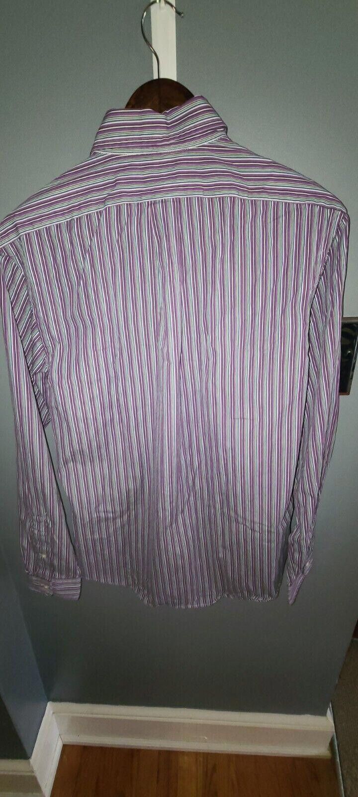 Lauren Ralph Lauren Ralph Lauren Custom Fit Long Sleeve Men’s M Purple Stripe Size US M / EU 48-50 / 2 - 7 Thumbnail